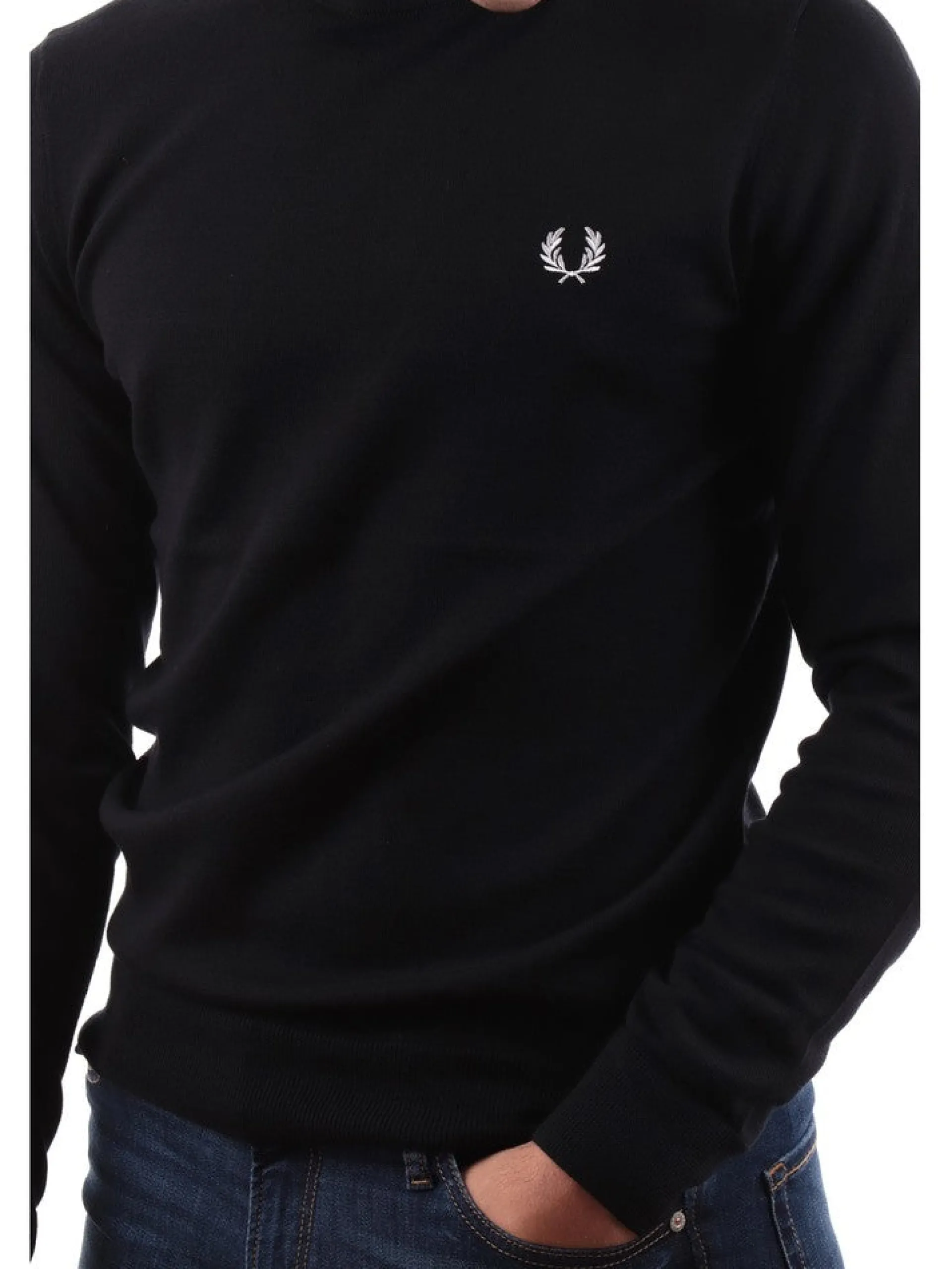 FRED PERRY Maglie*Maglione nera da uomo K9601