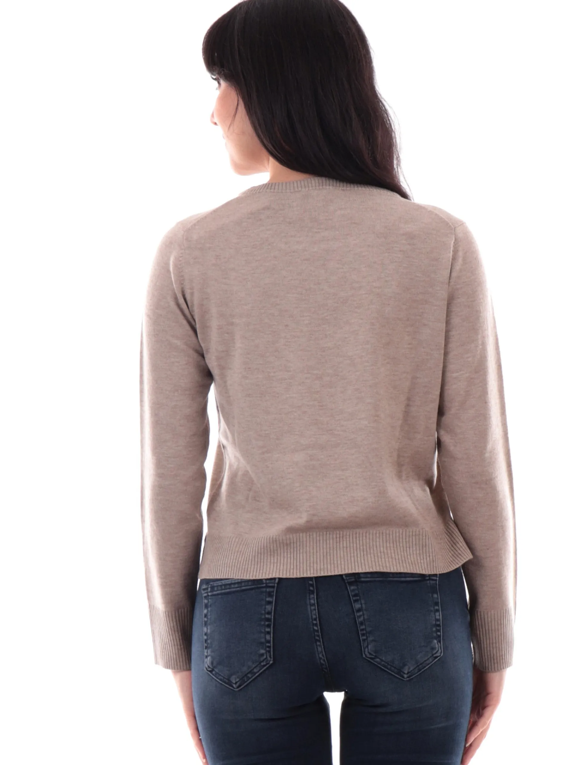 ANIS Maglie*Maglione girocollo marrone da donna 245W1220