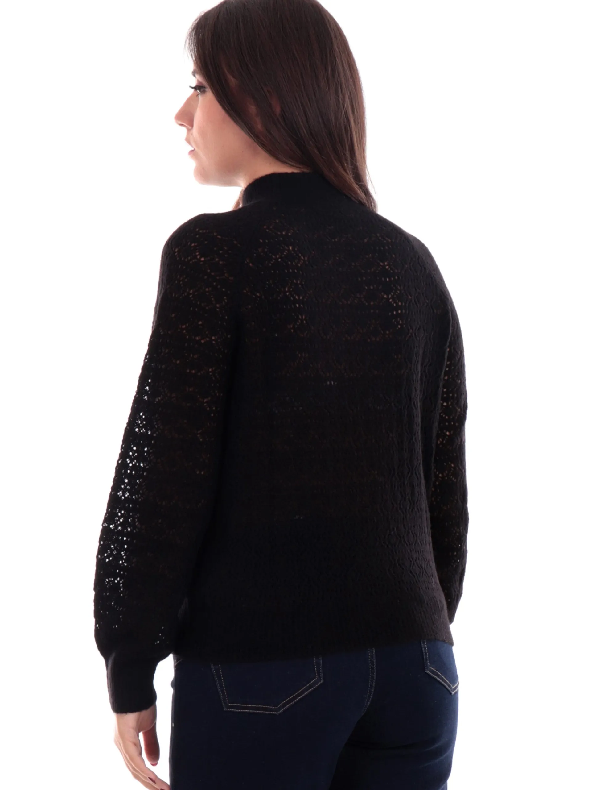 GUESS Maglie*Maglione girocollo nero da donna Kensley W4BR22Z3HQ0