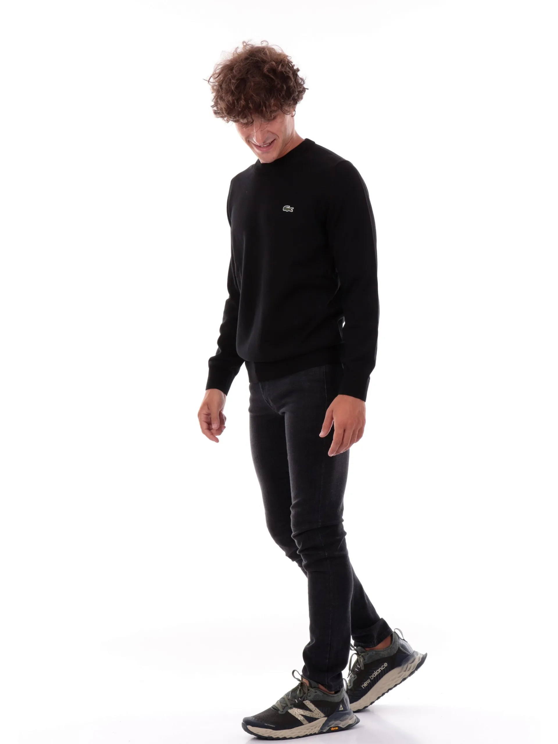 LACOSTE Maglie*Maglione nero da uomo AH1985