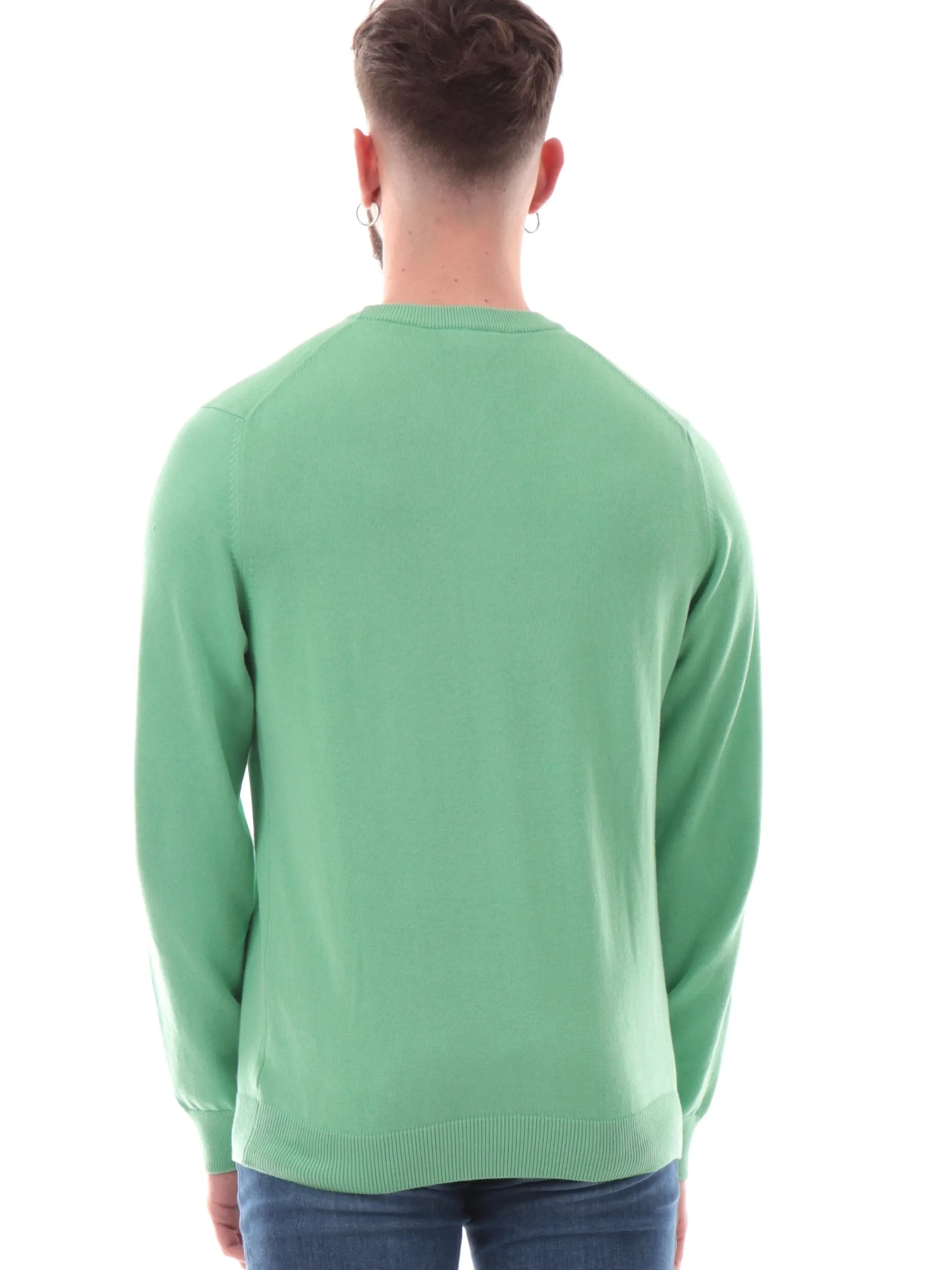 LACOSTE Maglie*Maglione verde da uomo Regular Fit AH0128