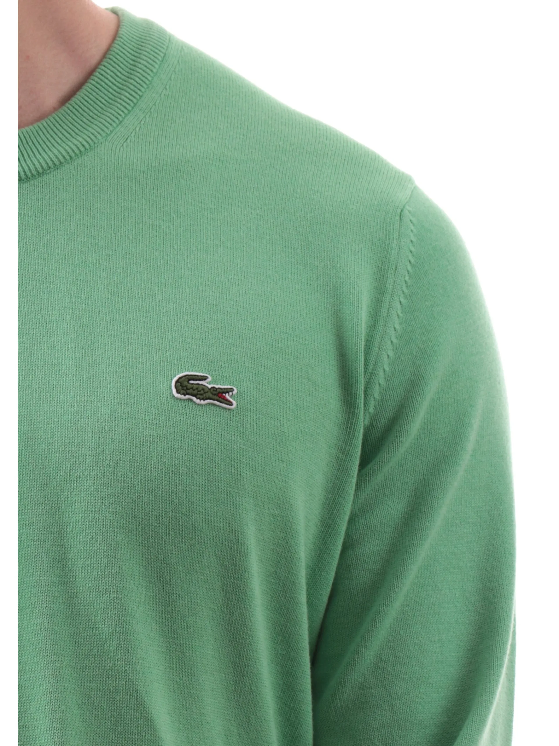 LACOSTE Maglie*Maglione verde da uomo Regular Fit AH0128