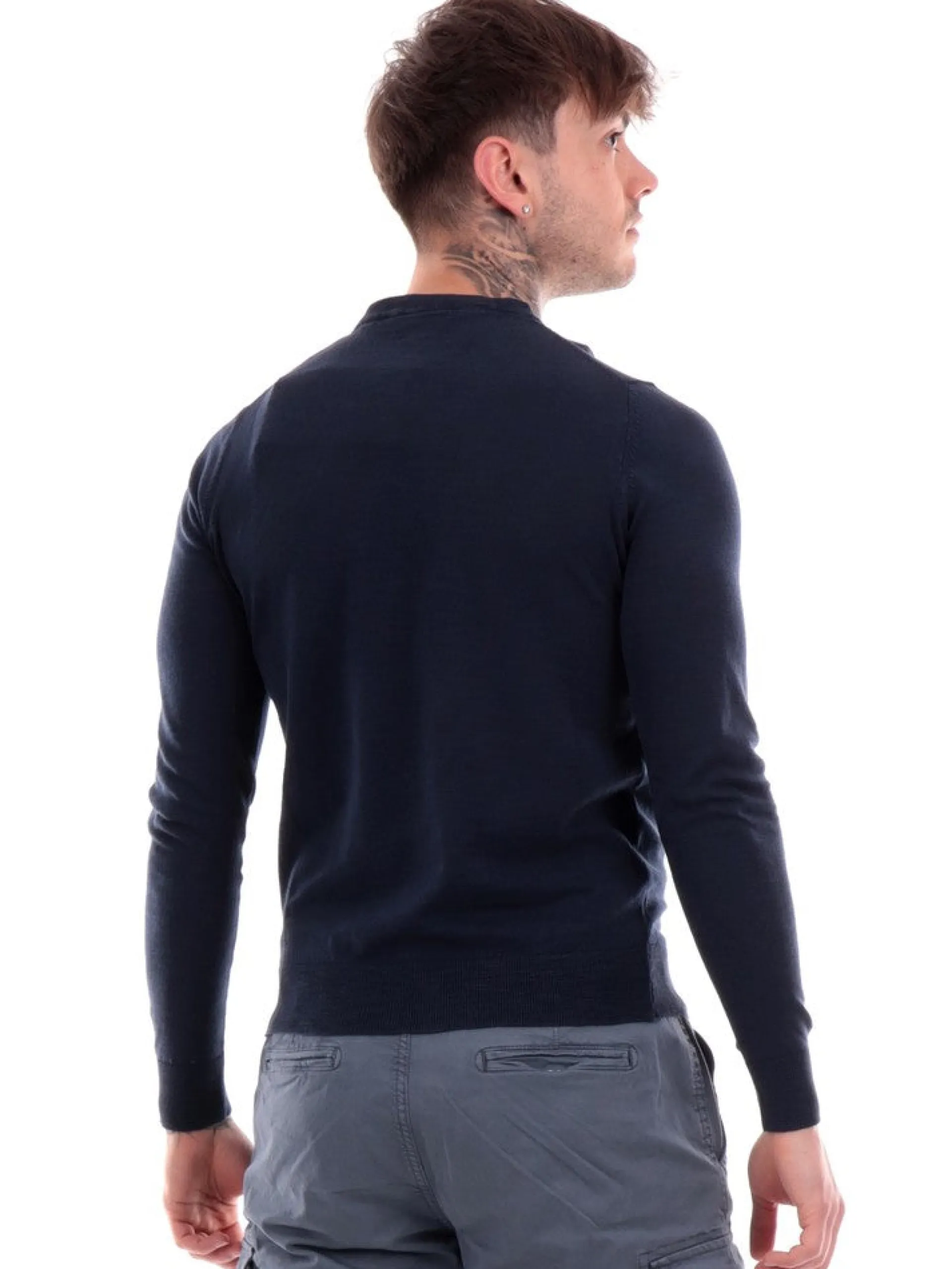 MARKUP Maglie*Maglione blu da uomo MK10006