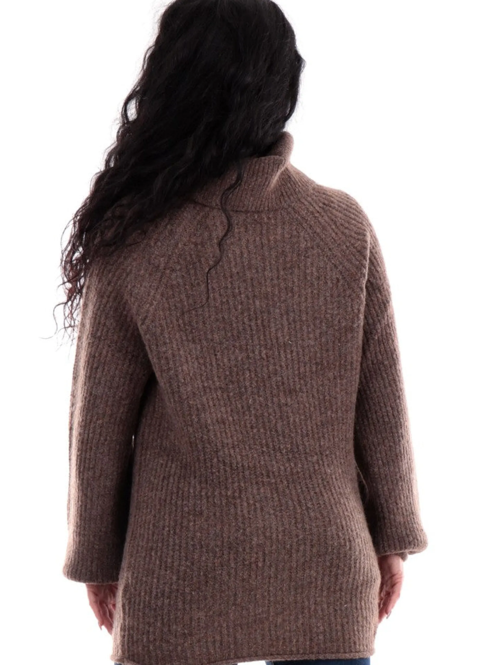 MOLLYBRACKEN Maglie*Maglione Molly Bracken marrone da donna a collo alto M118BN
