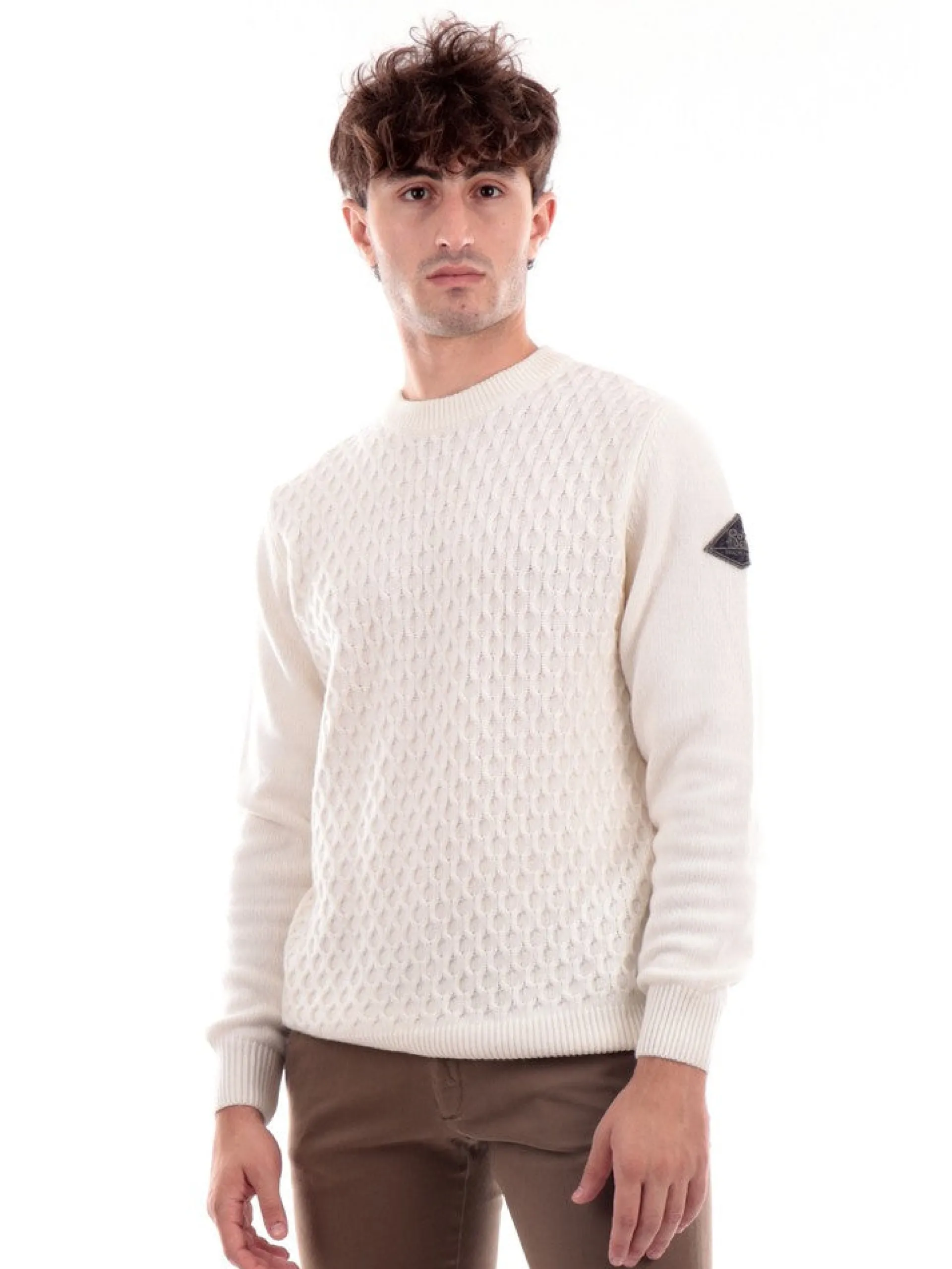 ROYROGERS Maglie*Maglione Roy Roger's bianco da uomo RU502CC64XXXX