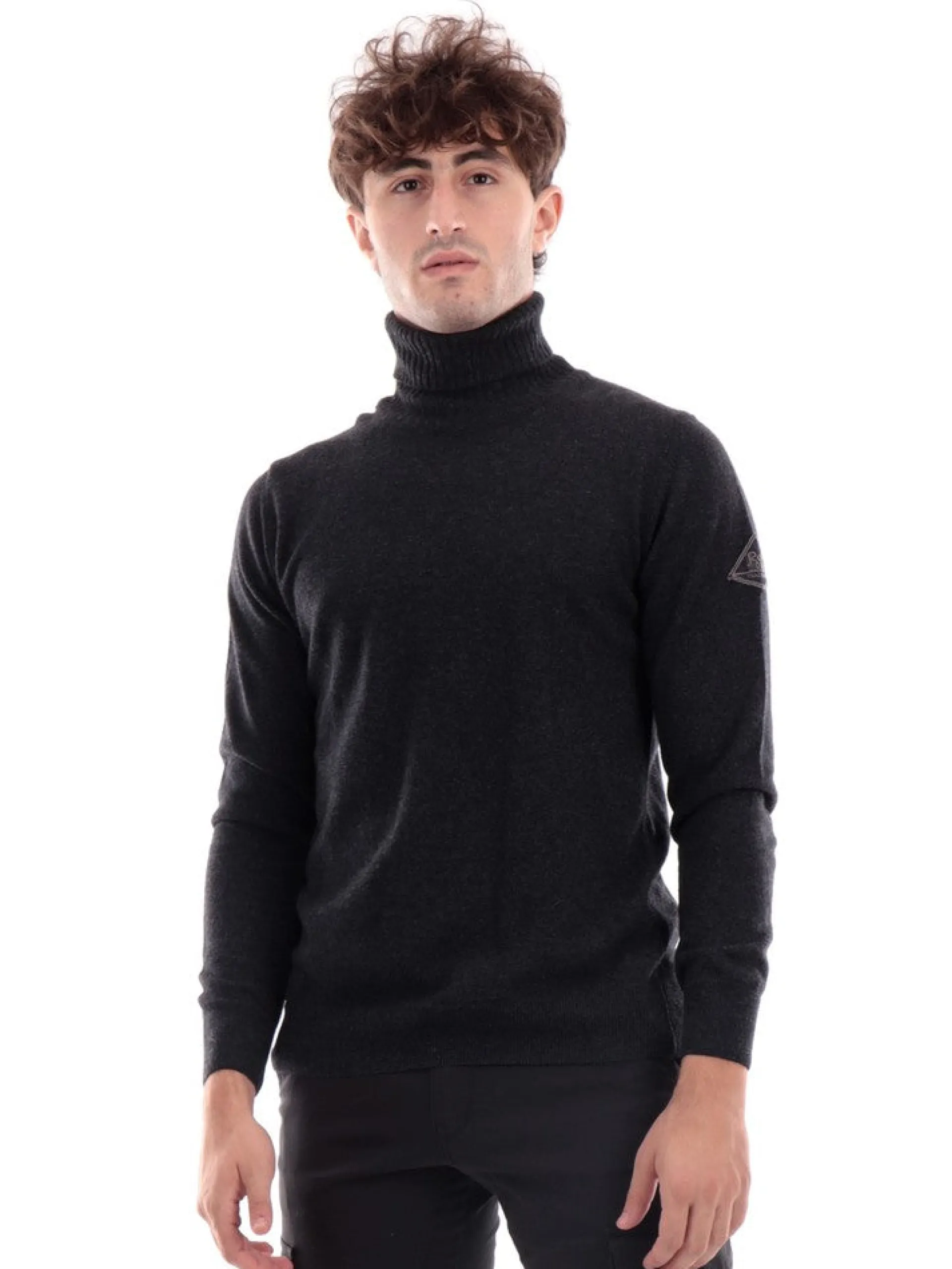 ROYROGERS Maglie*Maglione Roy Roger's nero da uomo Turtle Neck RU505CC57XXXX
