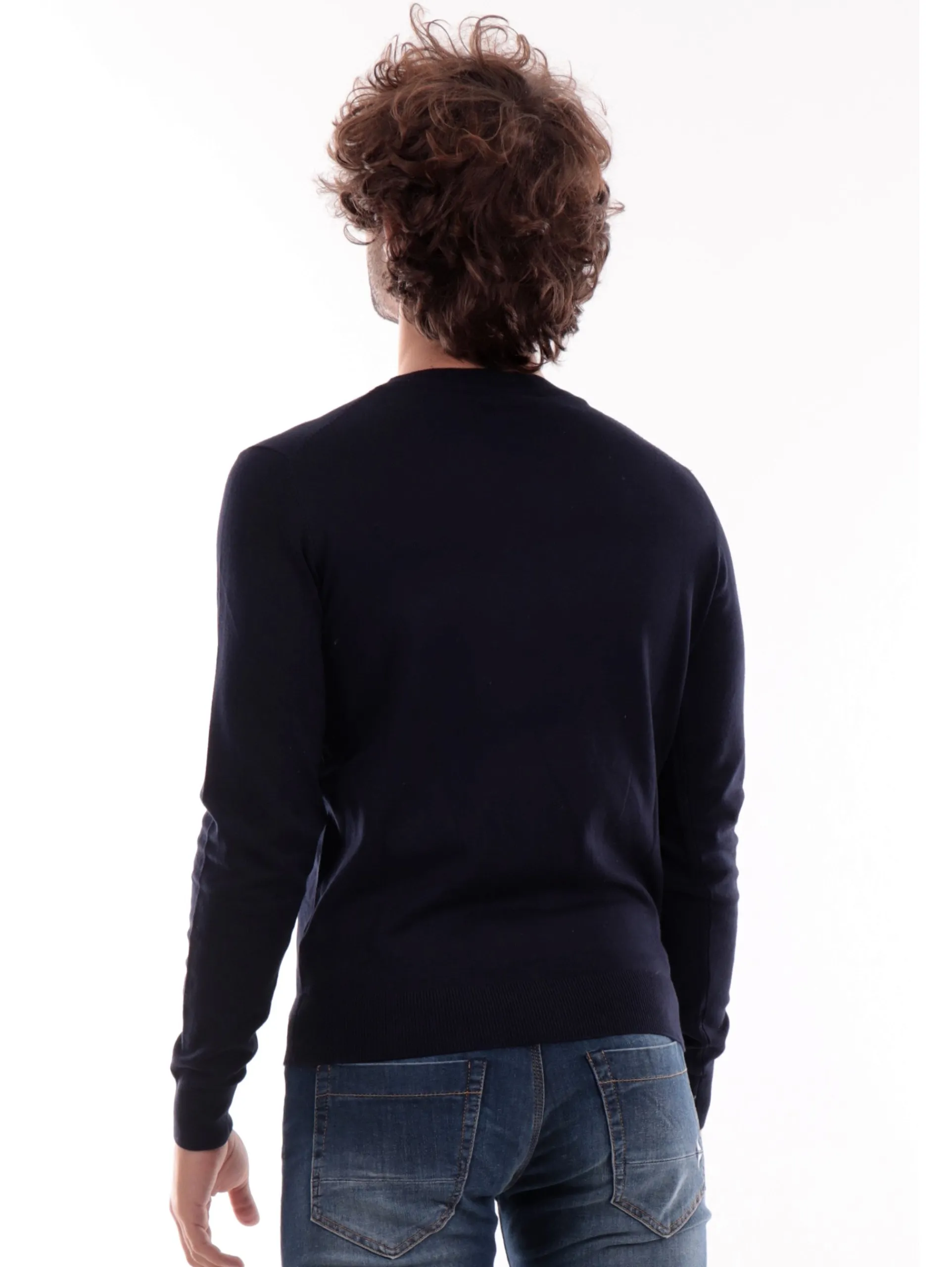 YES ZEE Maglie*Maglione blu da uomo M835MR00