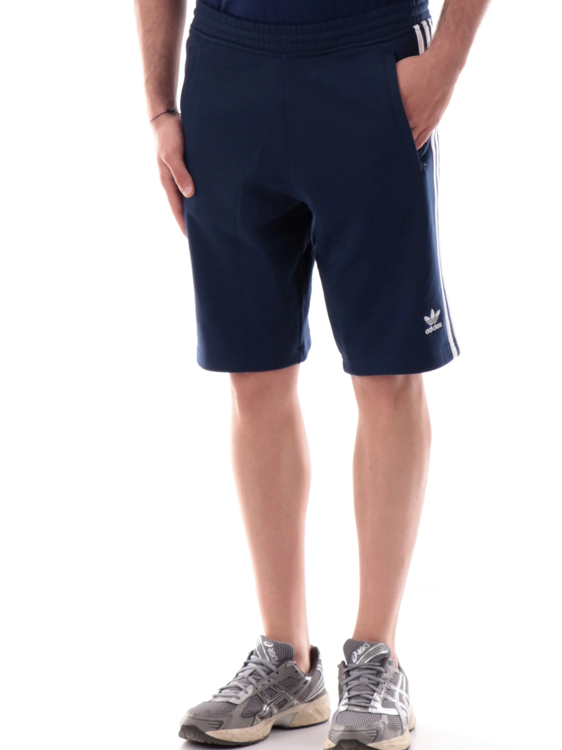 ADIDAS ORIGINALS Bermuda*Pantaloncini Adidas blu da uomo 3Stripes logo ricamato Originals IM9424