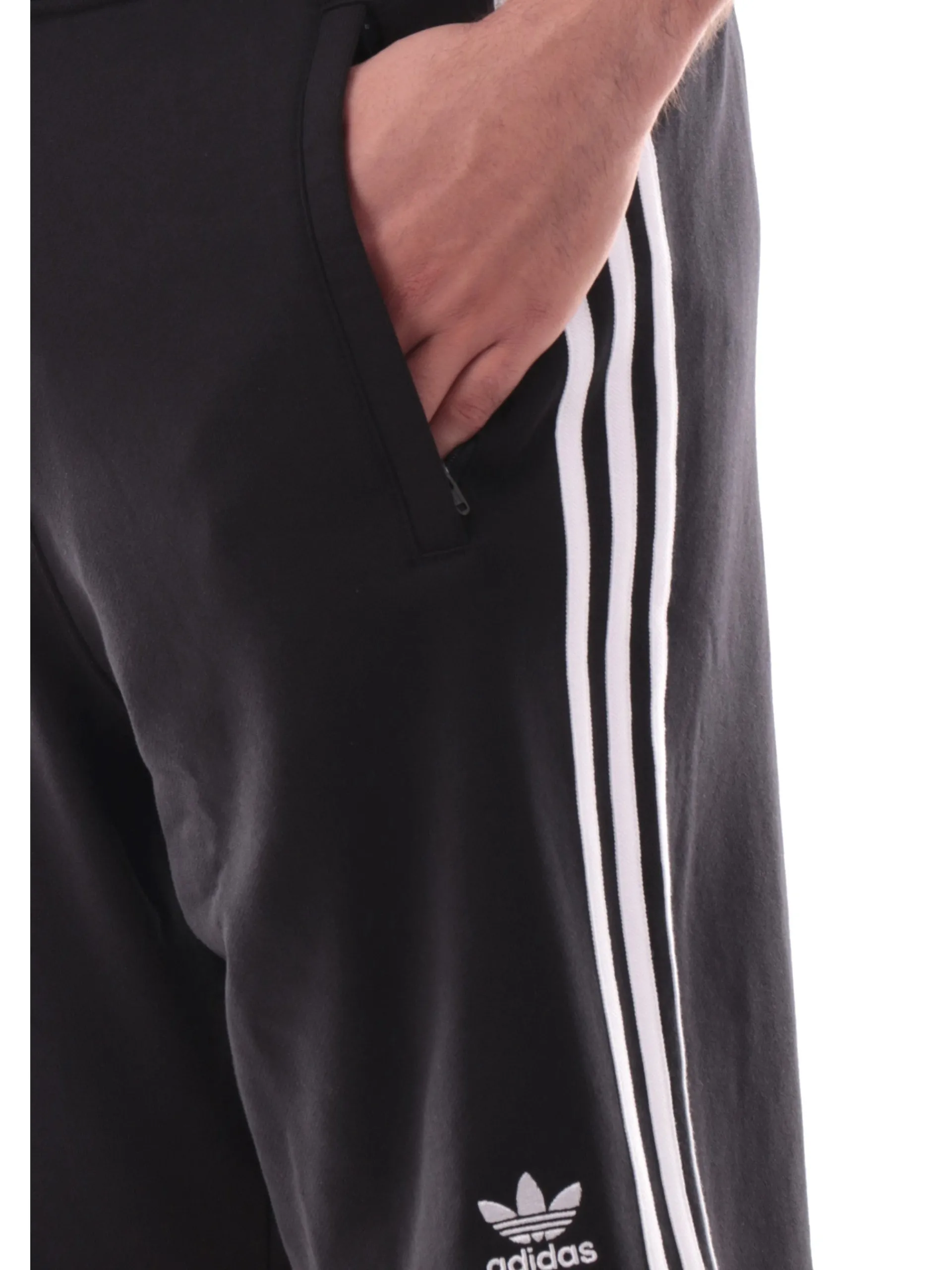 ADIDAS ORIGINALS Bermuda*Pantaloncini Adidas neri 3Stripes da uomo tasche con zip IU2337