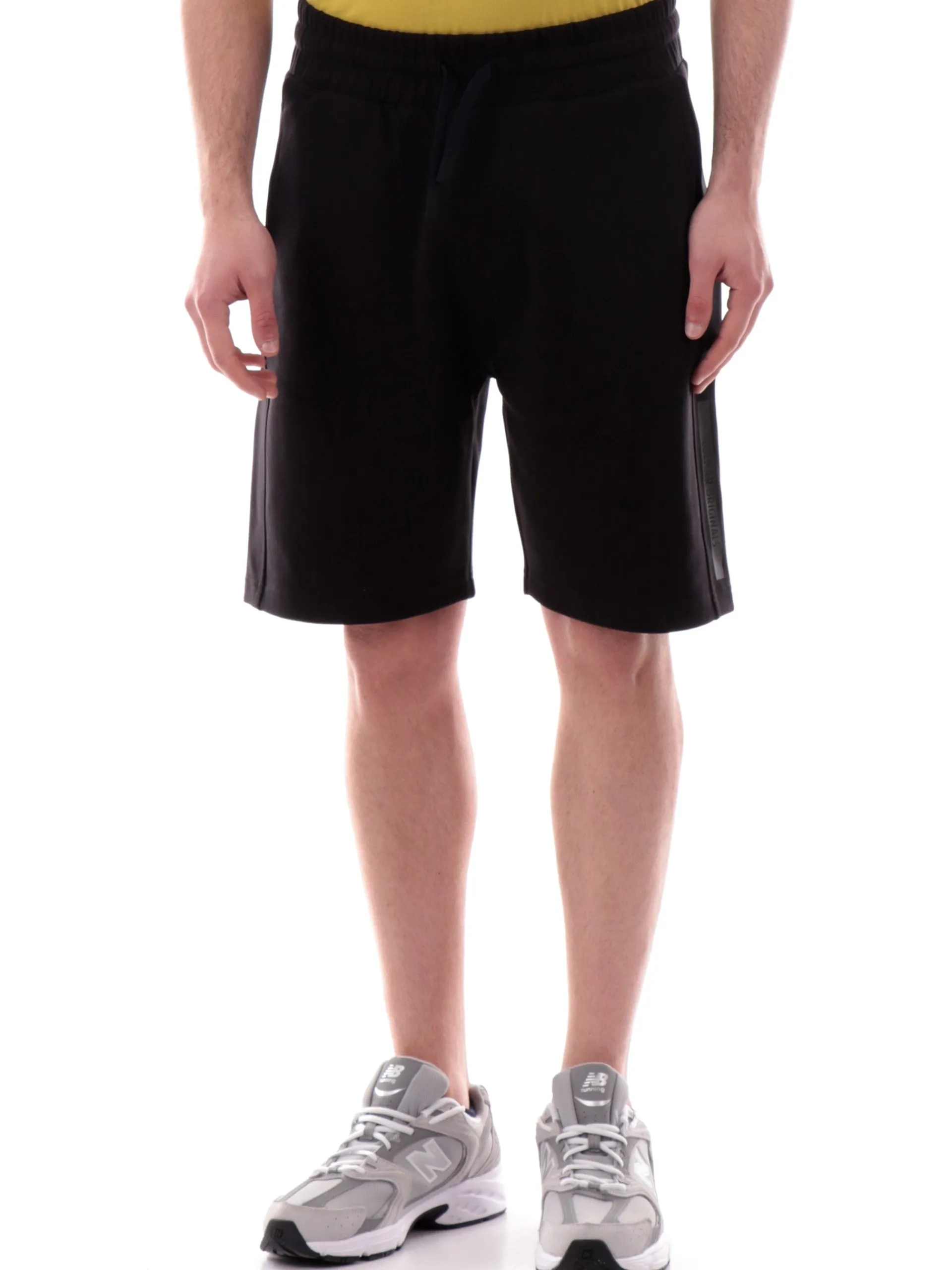COLMAR Bermuda*Pantaloncini neri da uomo logo stampato 61913YV