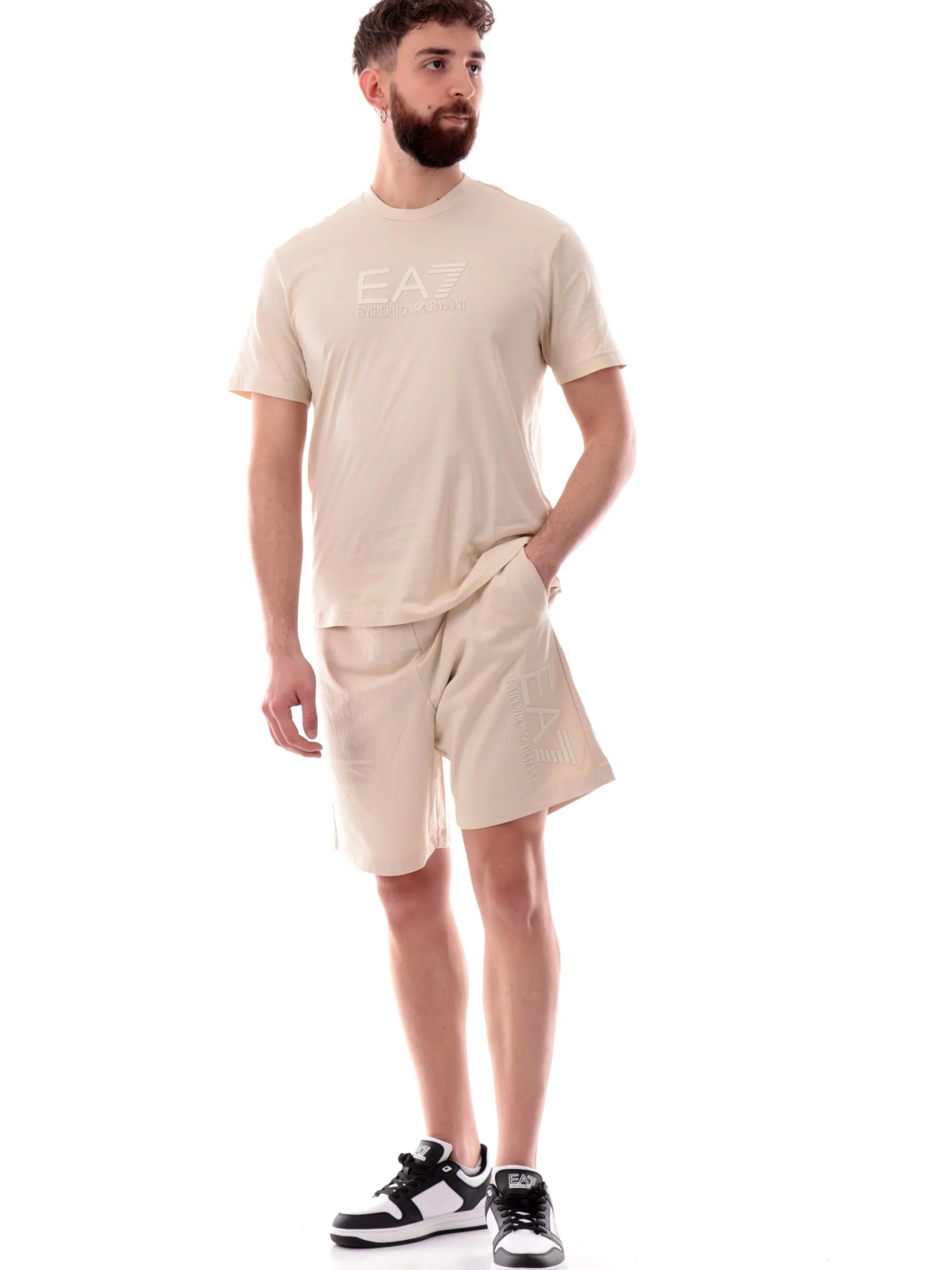EMPORIO ARMANI 7 Bermuda*Pantaloncini EA7 Emporio Armani Beige da uomo 7M000232AF13512