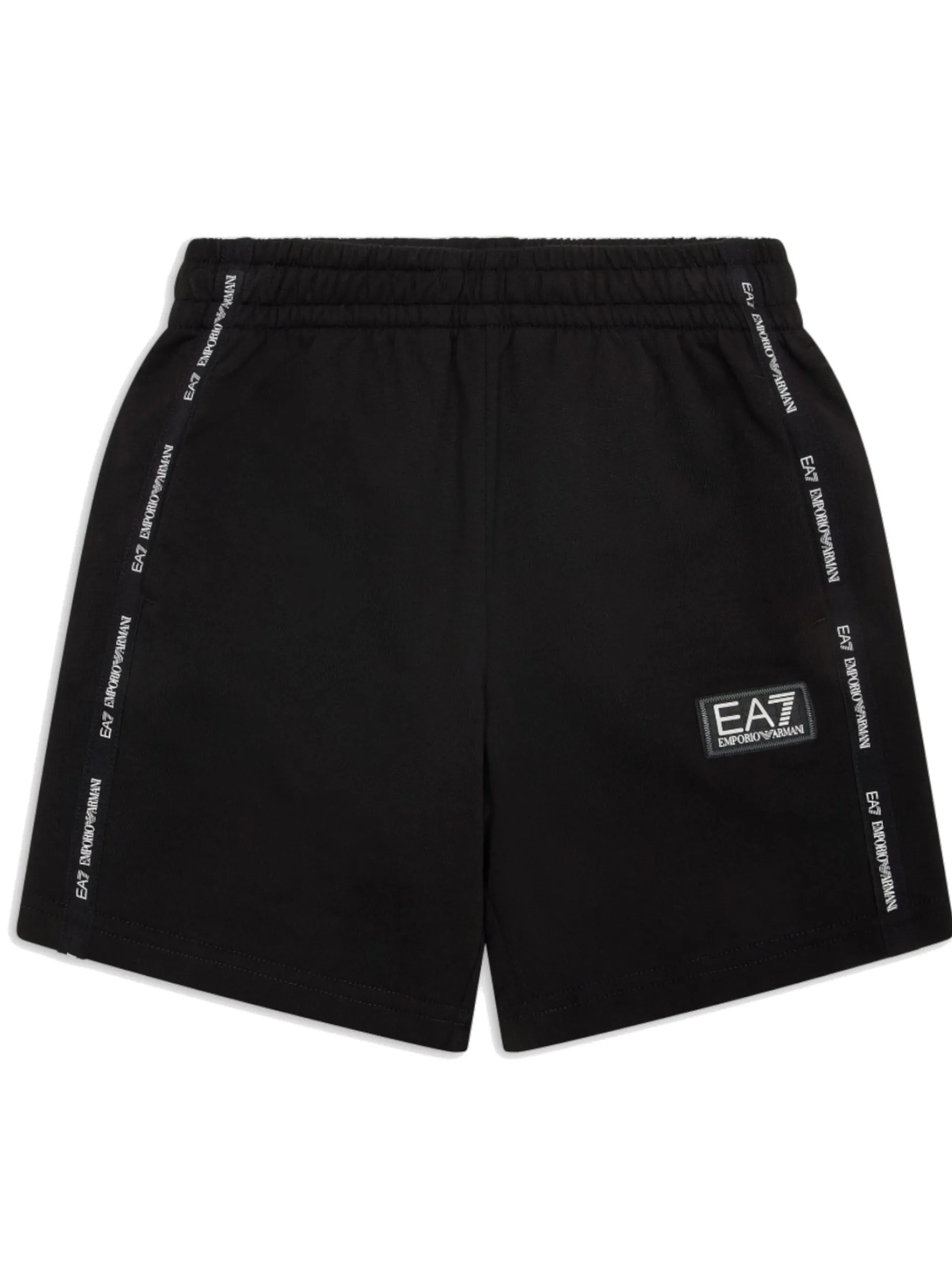 EMPORIO ARMANI 7 Bermuda*Pantaloncini Emporio Armani EA7 neri da bambino bande logate 7B000057AF10380