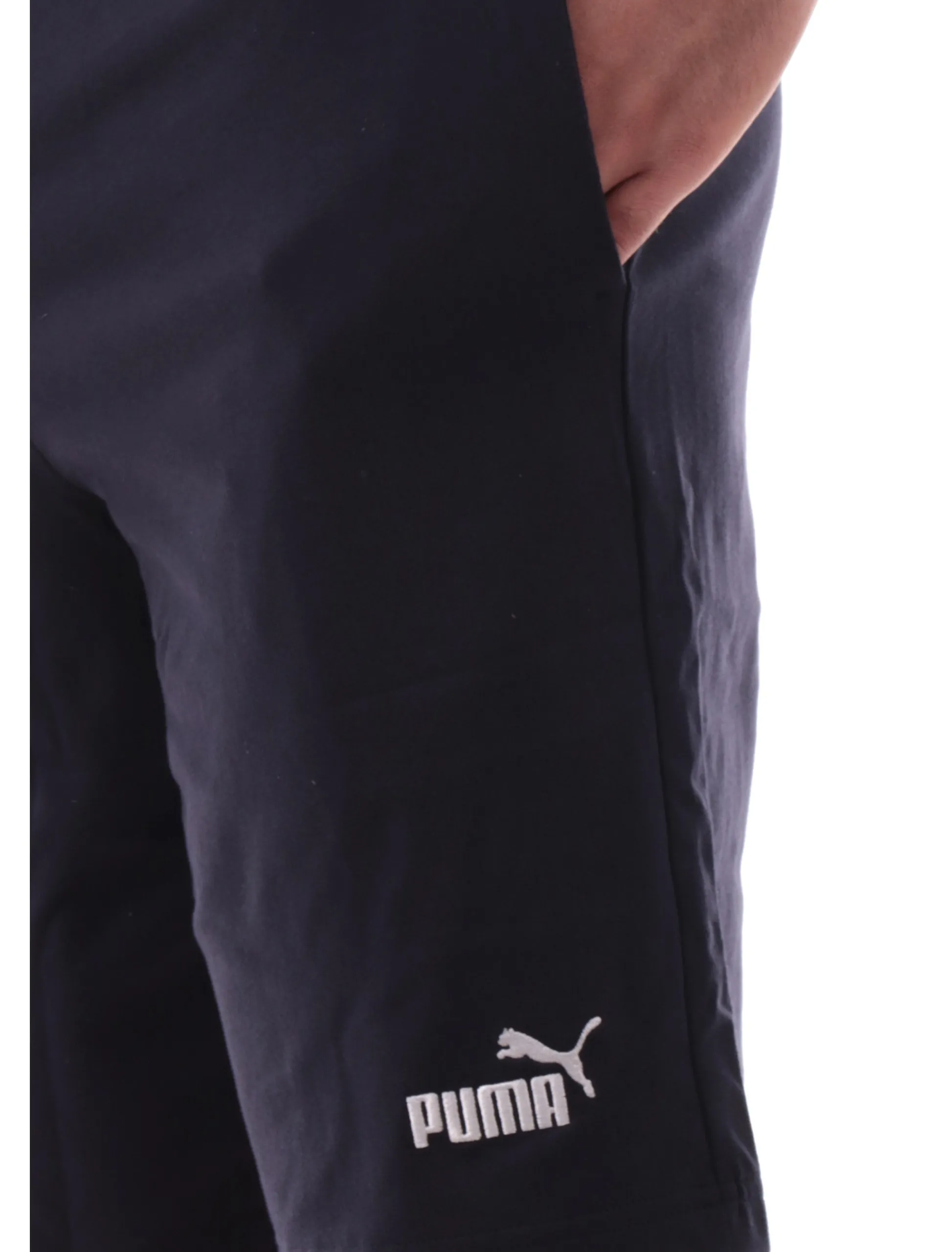 PUMA Bermuda*Pantaloncini blu da uomo logo a contrasto 682600