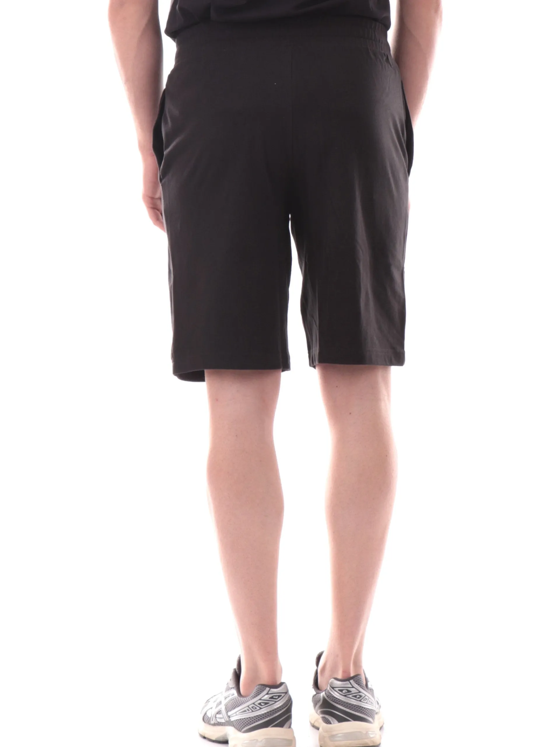 PUMA Bermuda*Pantaloncini neri da uomo logo a contrasto 682600