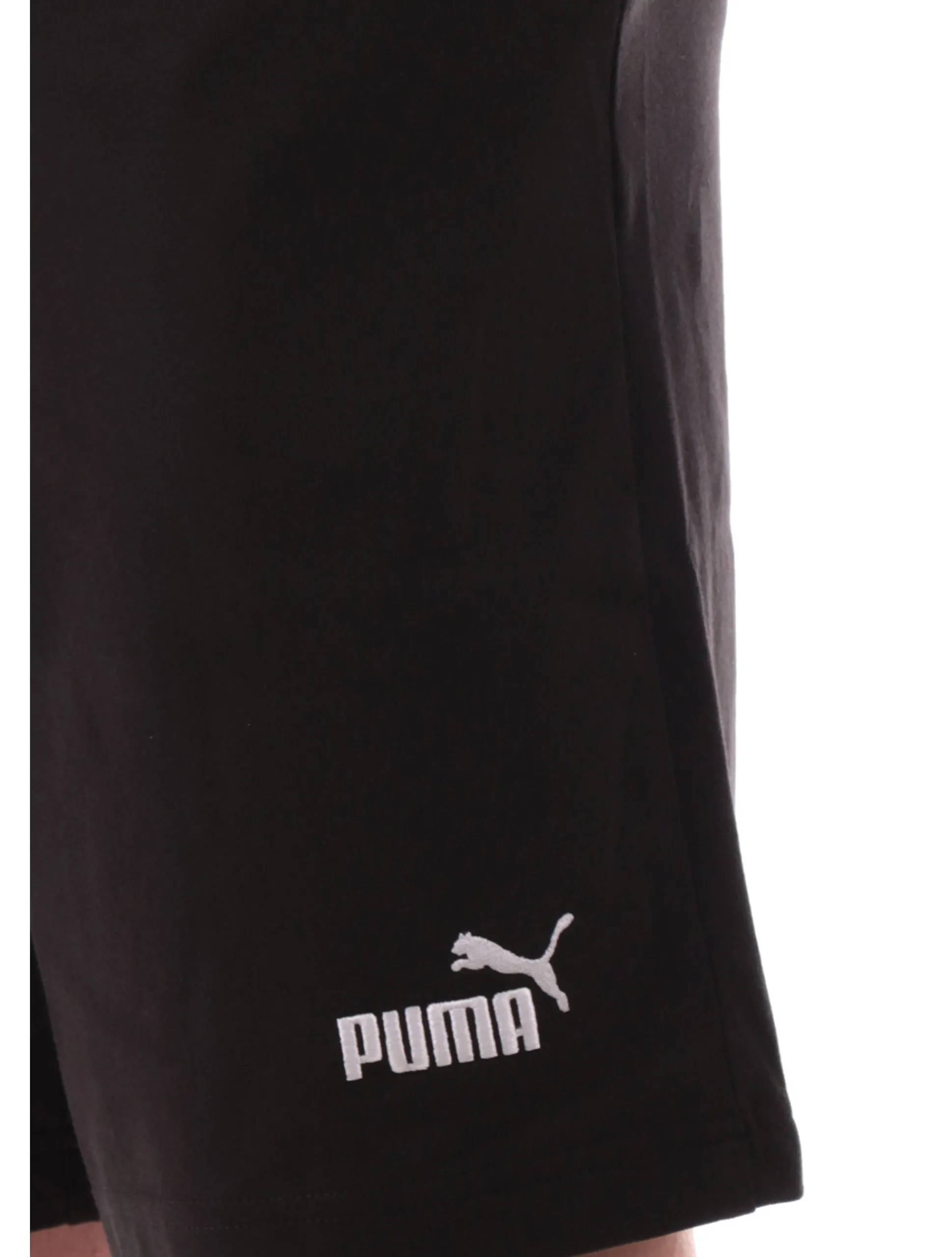 PUMA Bermuda*Pantaloncini neri da uomo logo a contrasto 682600