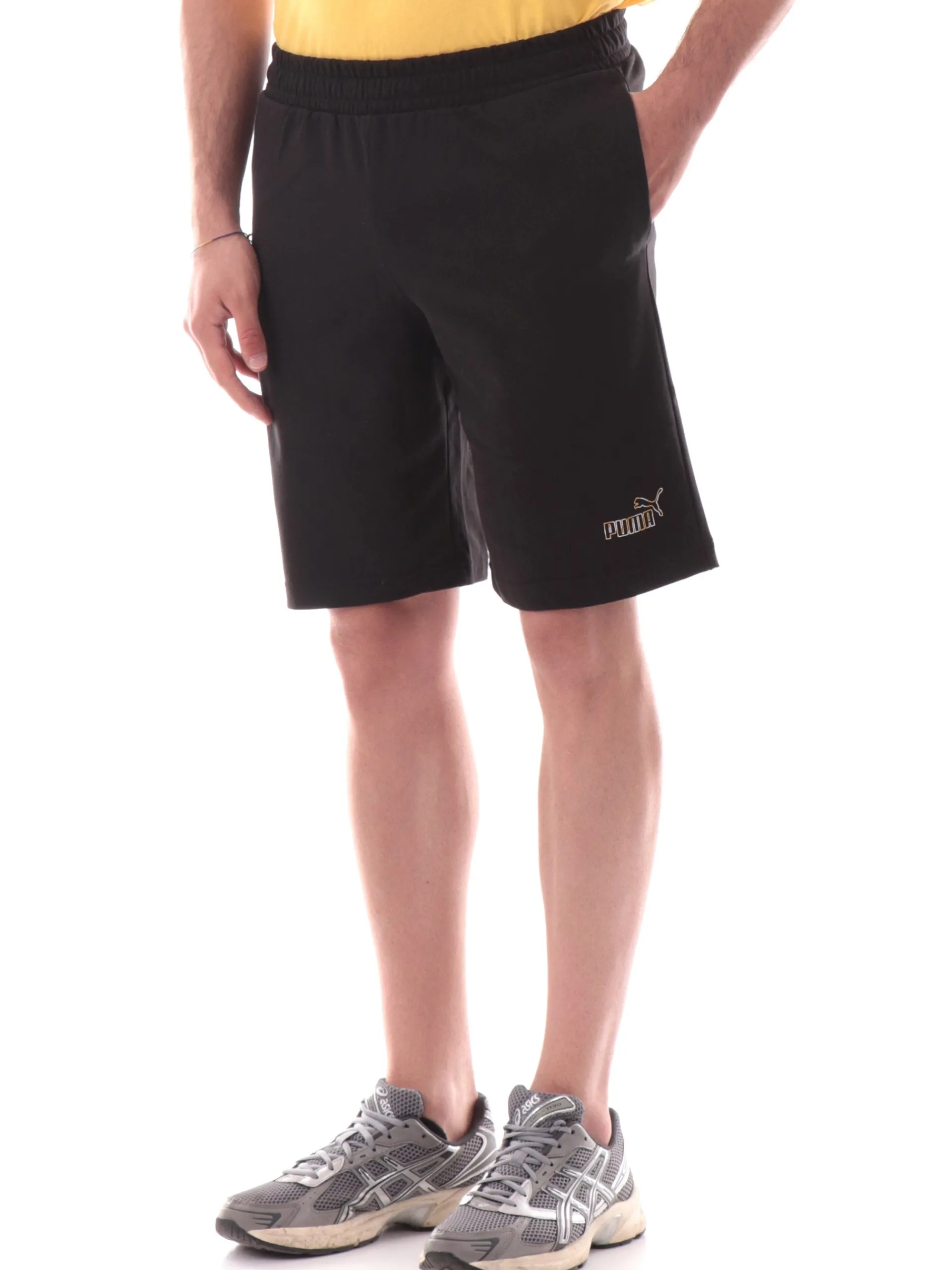 PUMA Bermuda*Pantaloncini neri da uomo logo tech 688917