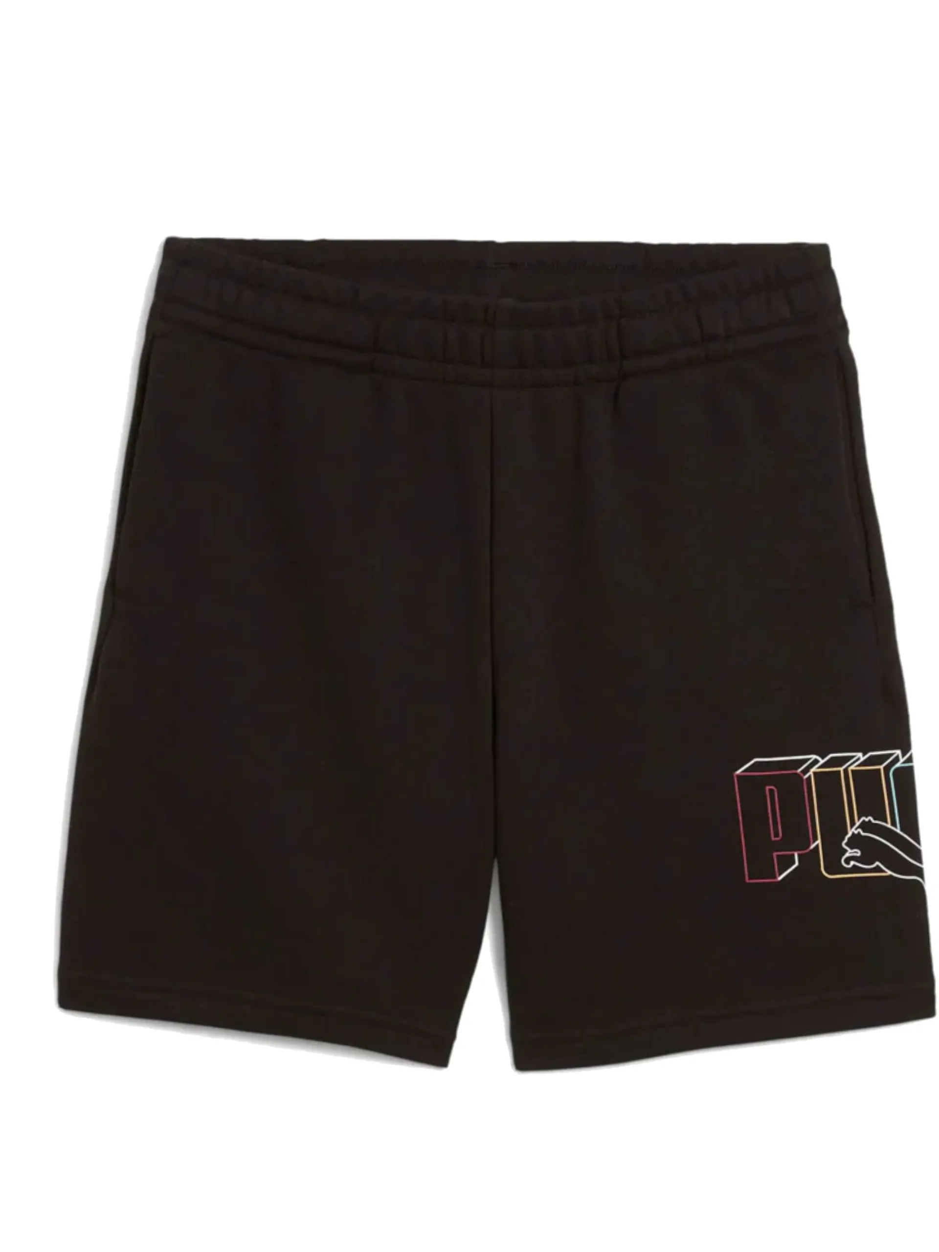 PUMA Bermuda*Pantaloncini neri da bambino con stampa logo lab 685859