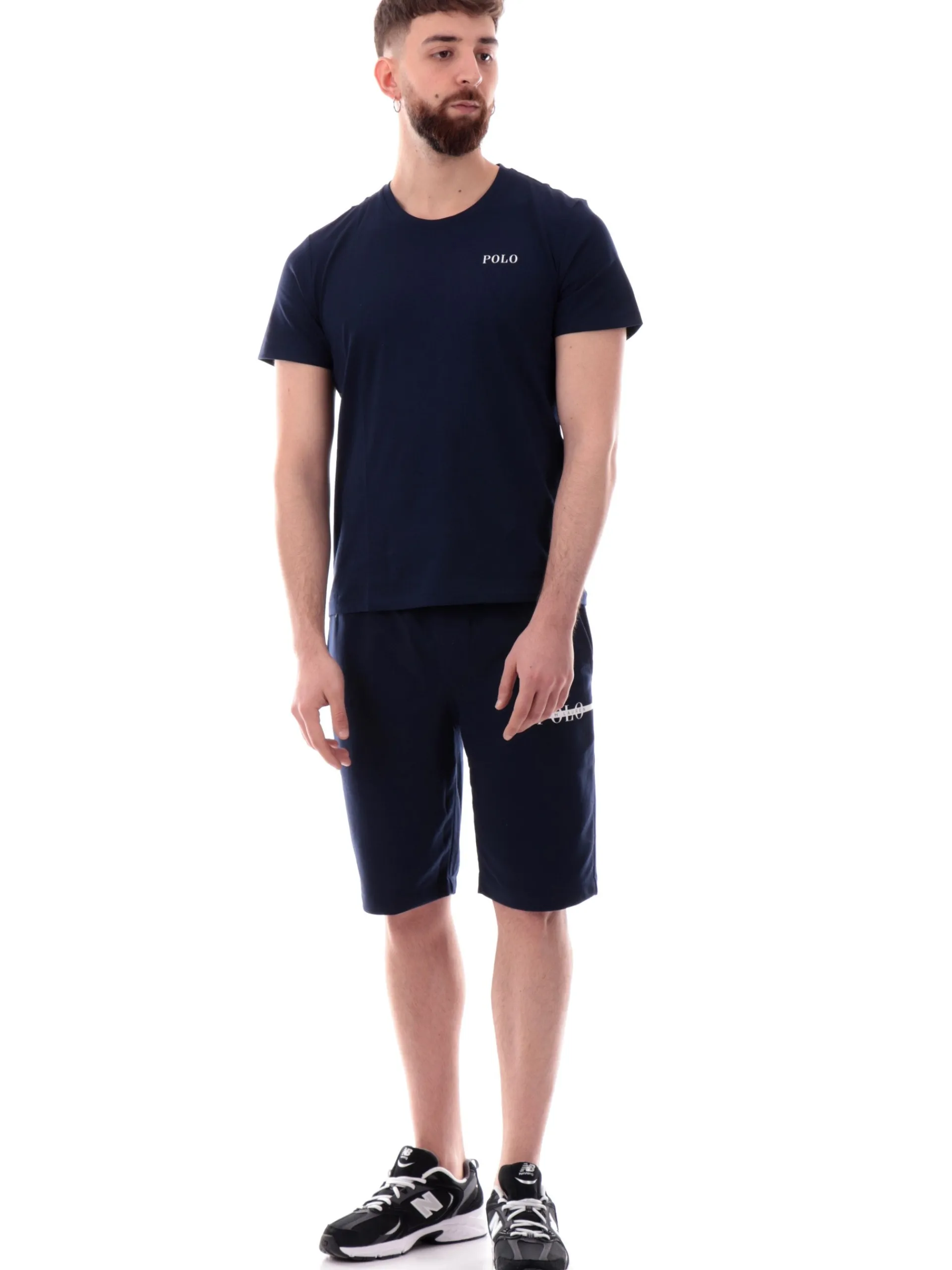RALPH LAUREN Bermuda*Pantaloncini blu da uomo Slim logo Polo stampato 714966107