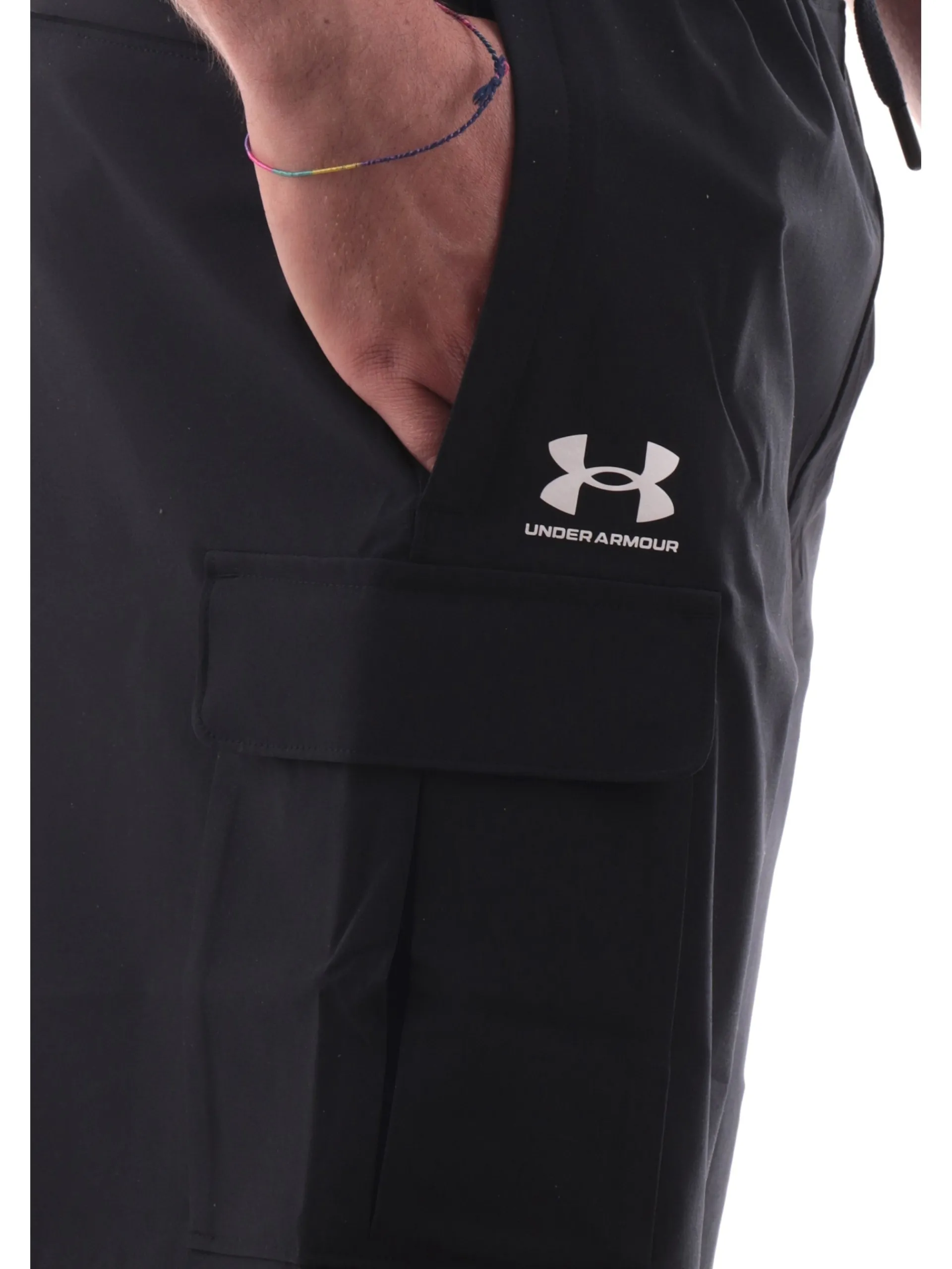 UNDER ARMOUR Bermuda*Pantaloncini cargo neri da uomo tessuto tecnico 13865600