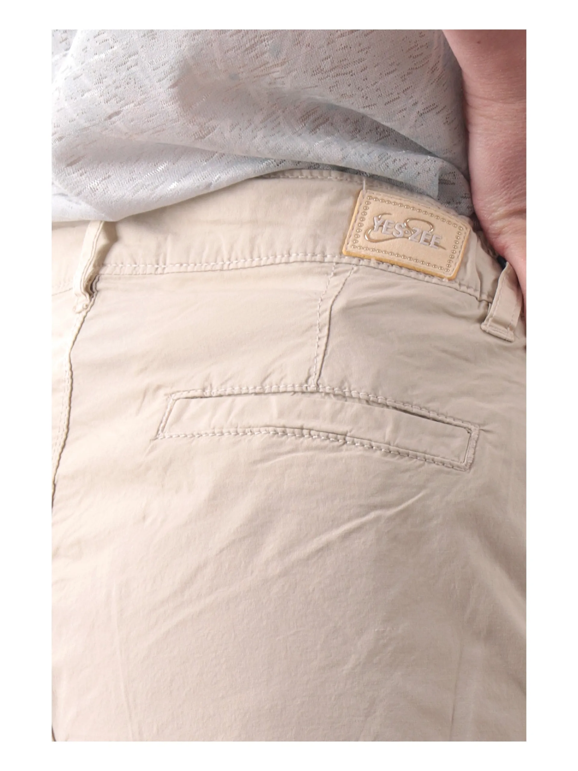 YES ZEE Shorts*Pantaloncini beige da donna con coulisse P219WV00