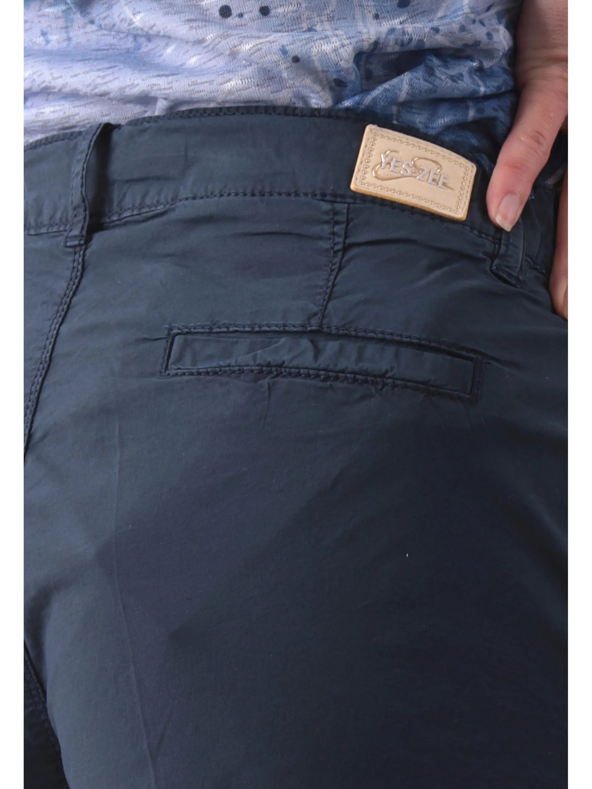 YES ZEE Shorts*Pantaloncini blu da donna con coulisse P219WV00