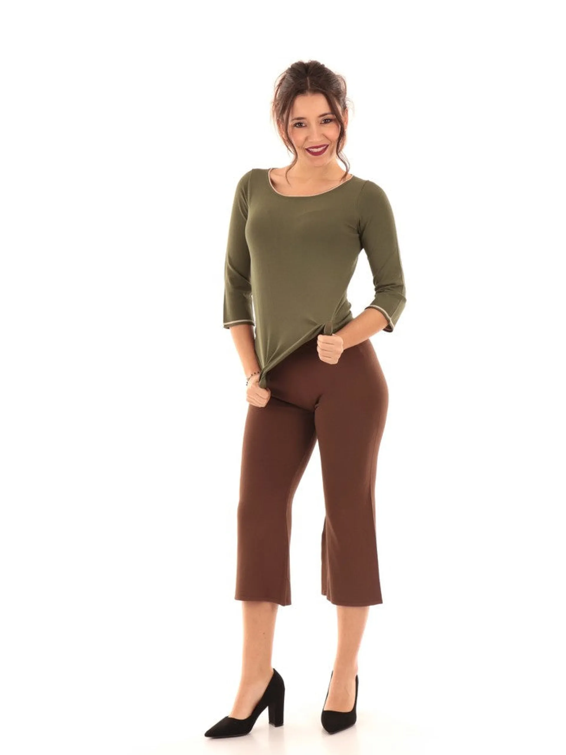 ANIS Pantaloni*Pantalone Marrone da Donna 2013041