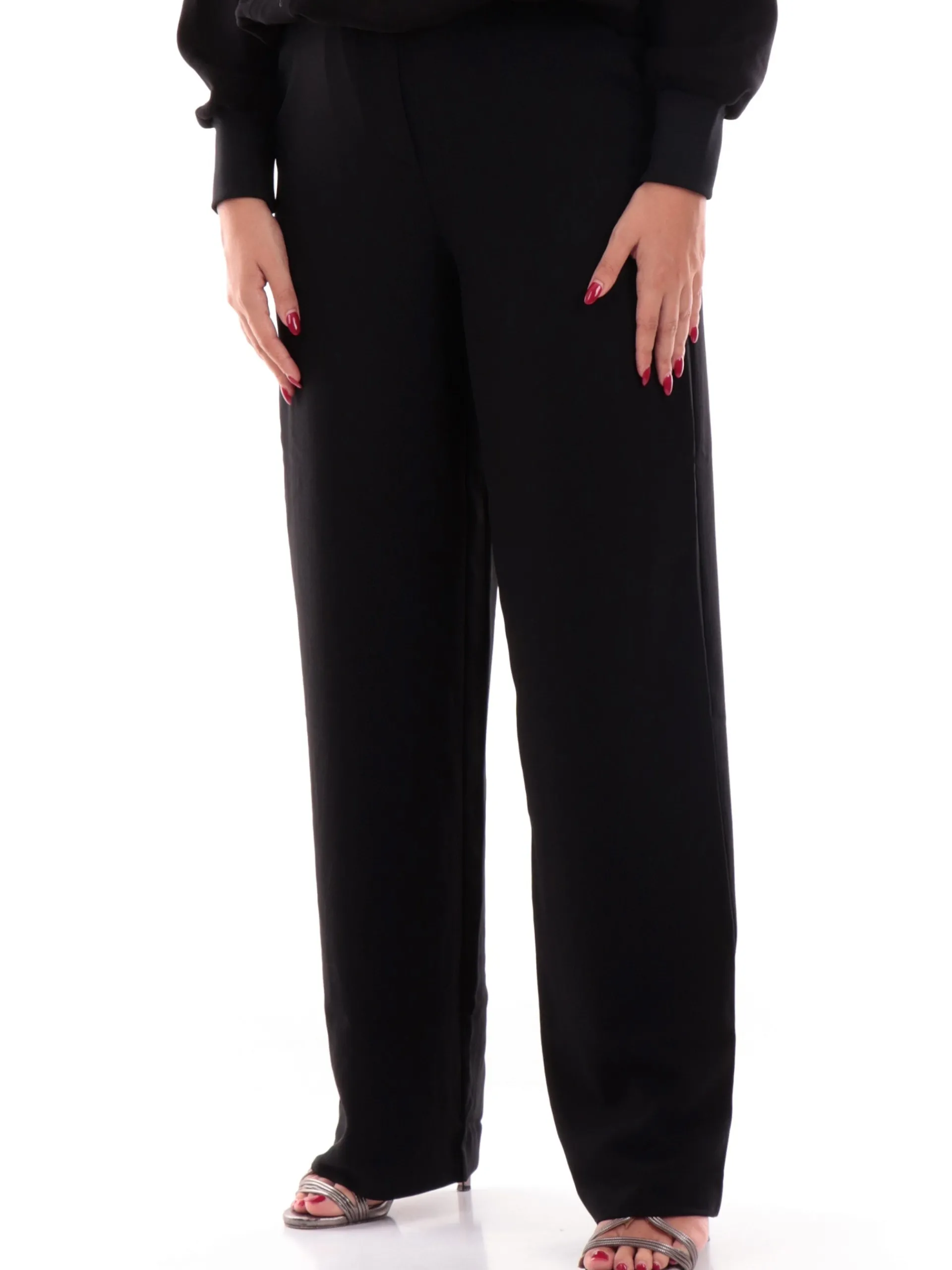 ARMANI EXCHANGE Pantaloni*Pantaloni a vita alta AX neri da donna 6DYP39YN8JZ
