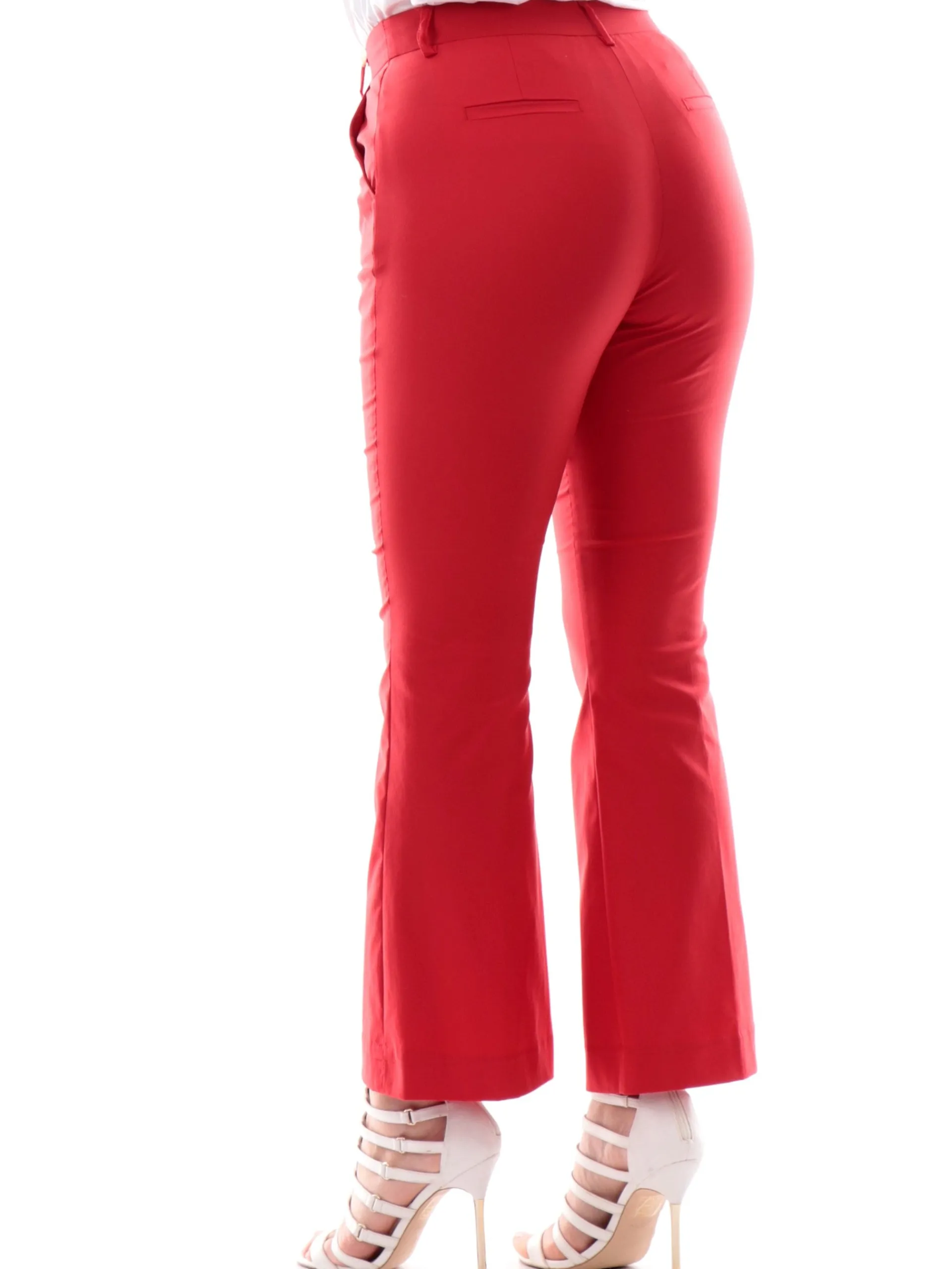 YES ZEE Pantaloni*Pantaloni a zampa rossi da donna P323KD00
