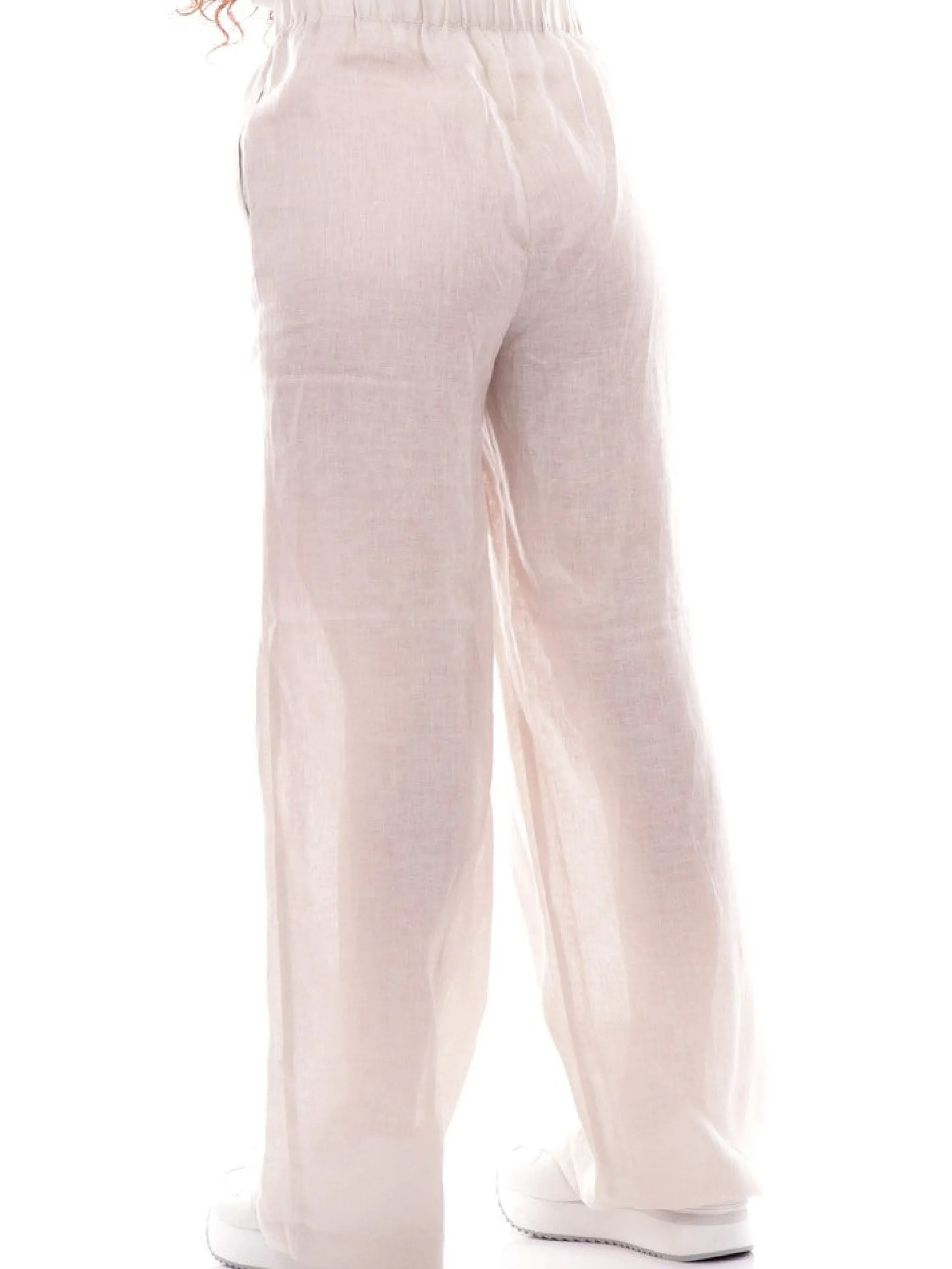 ANIS Pantaloni*Pantaloni bianchi da donna in lino 2431387