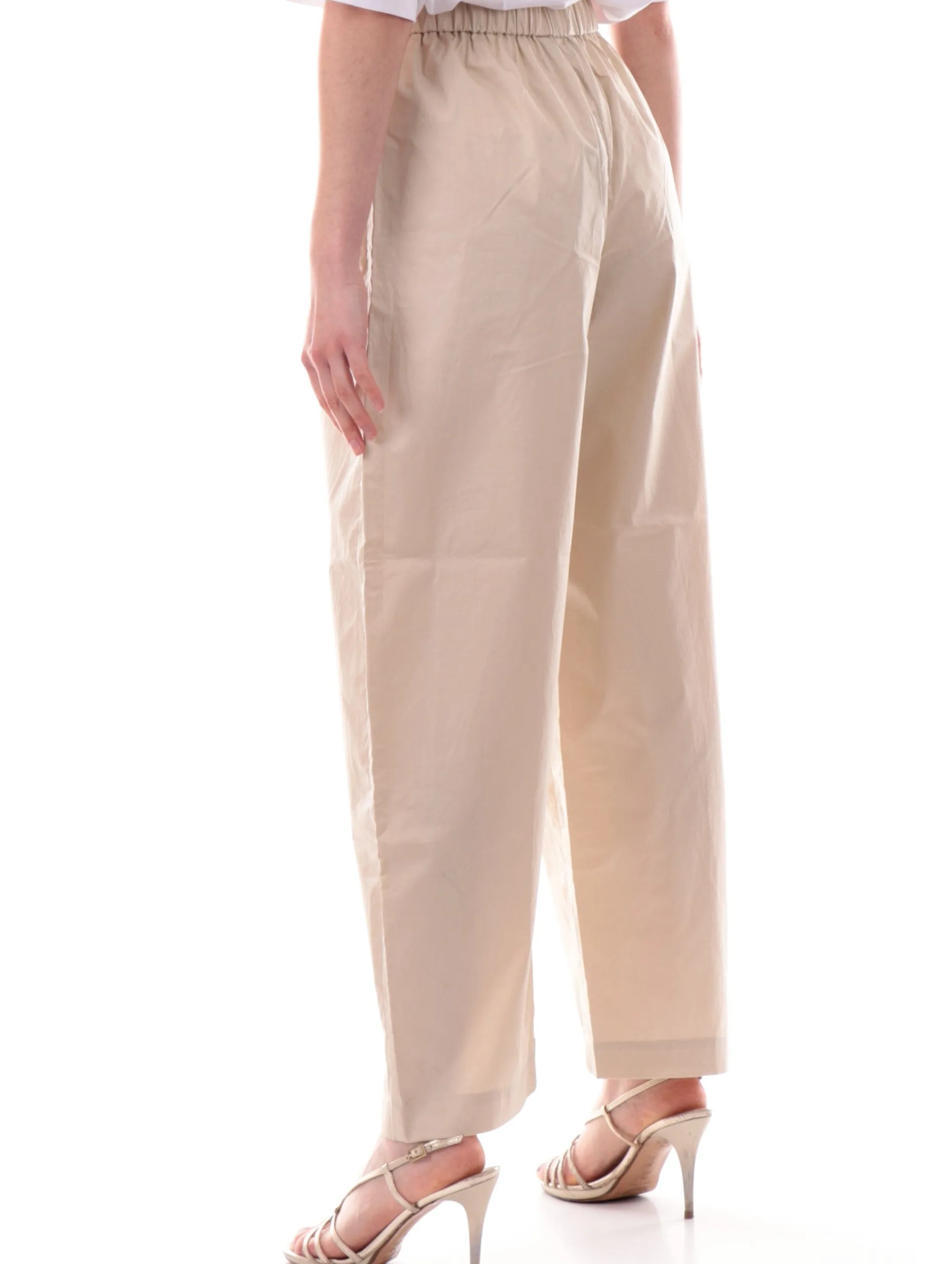 ARMANI EXCHANGE Pantaloni*Pantaloni AX palazzo beige da donna con banda elastica XW000475AF12812 U1092