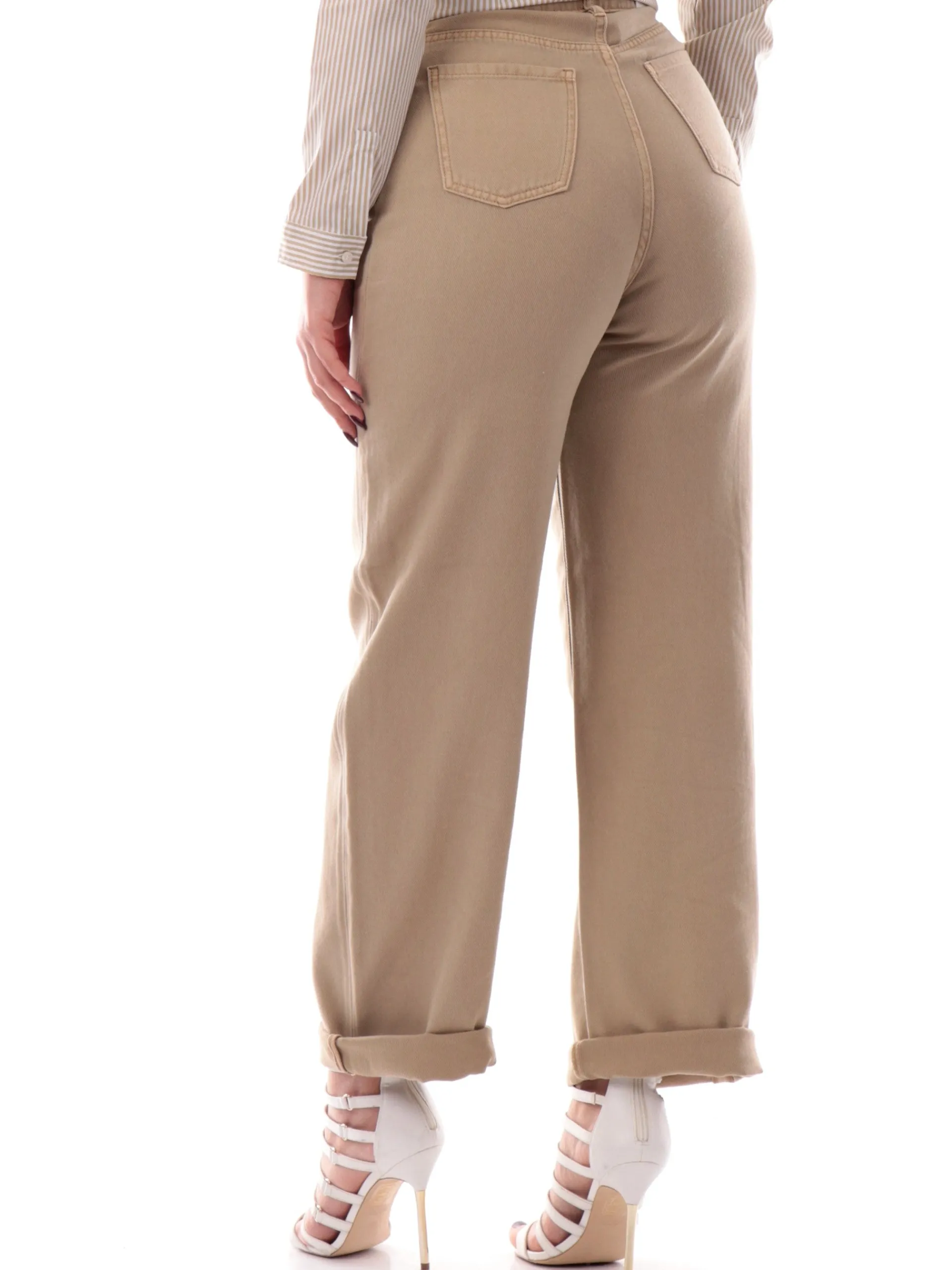 ARMANI EXCHANGE Pantaloni*Pantaloni AX vita alta beige da donna XW000100AF12858 U6218
