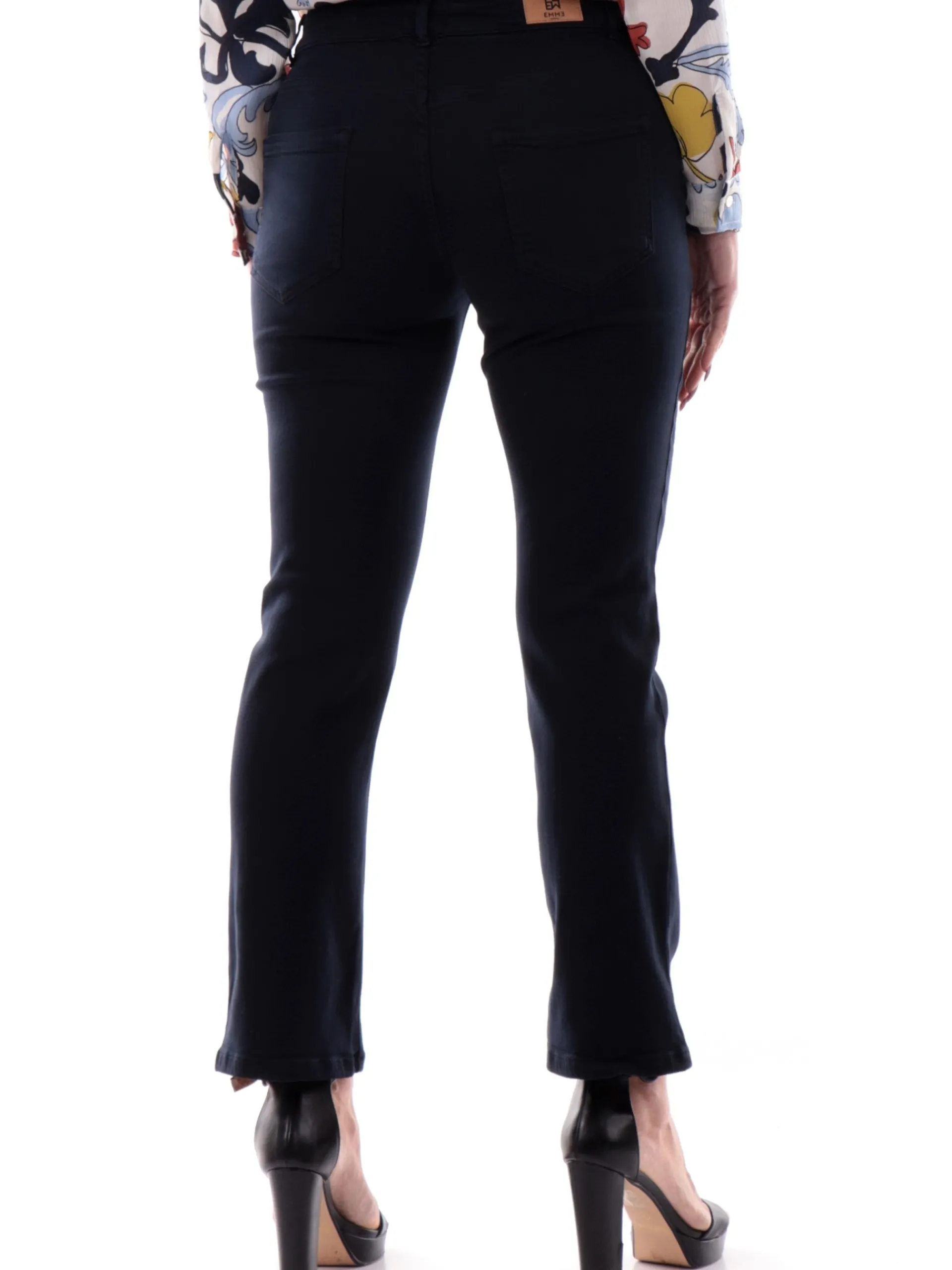 EMME MARELLA Pantaloni*Pantaloni Blu a zampa da donna modello Mode