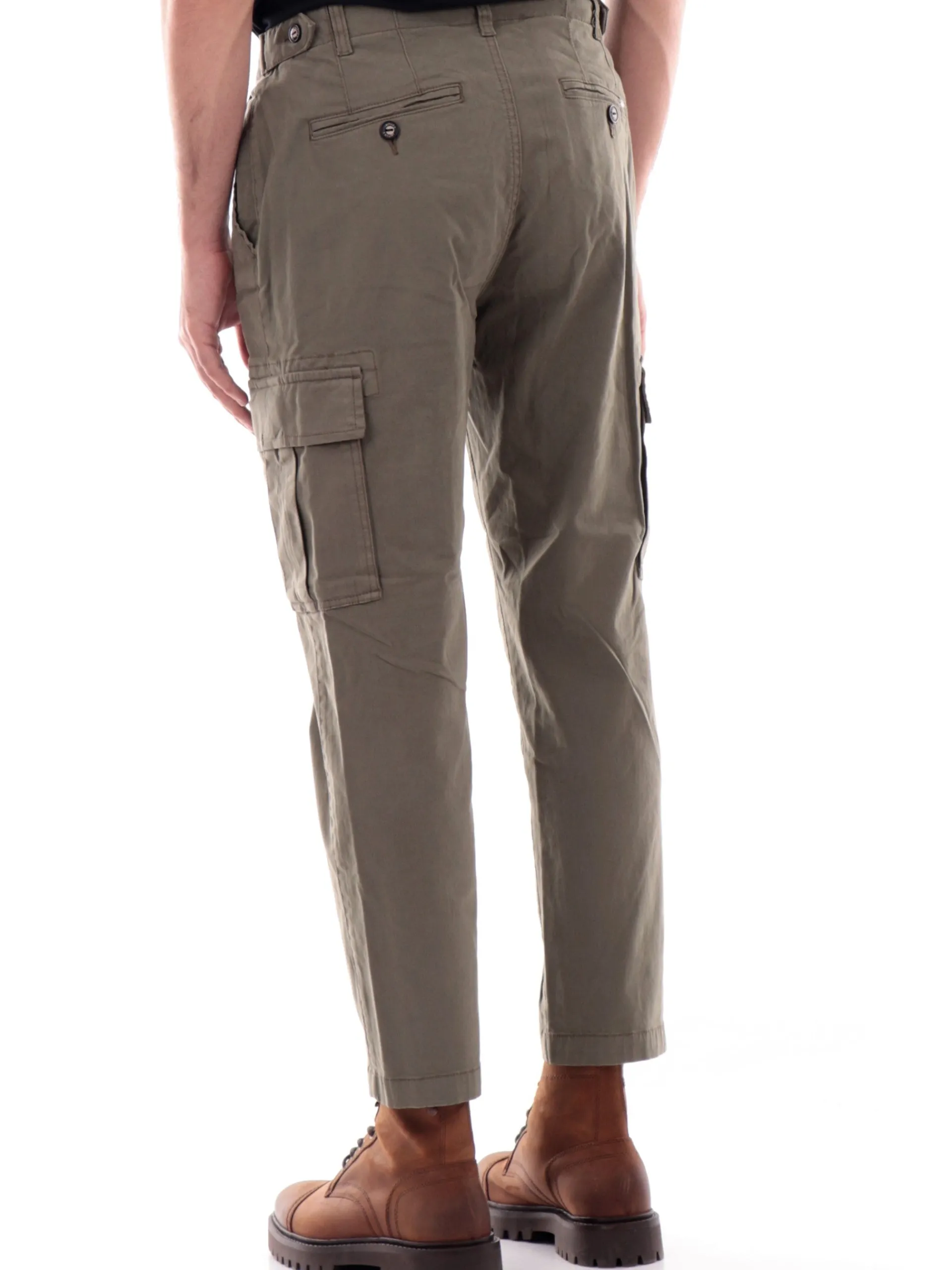 IMPURE Pantaloni*Pantaloni cargo verdi da uomo NASH