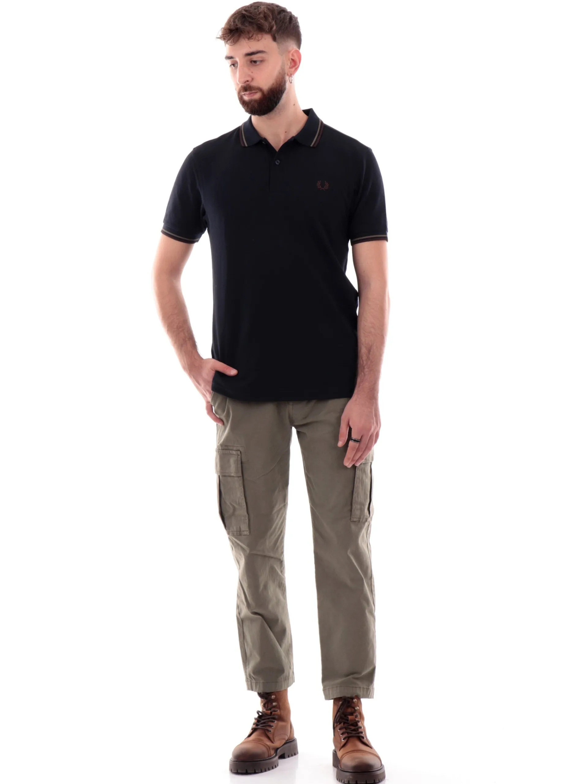 IMPURE Pantaloni*Pantaloni cargo verdi da uomo NASH