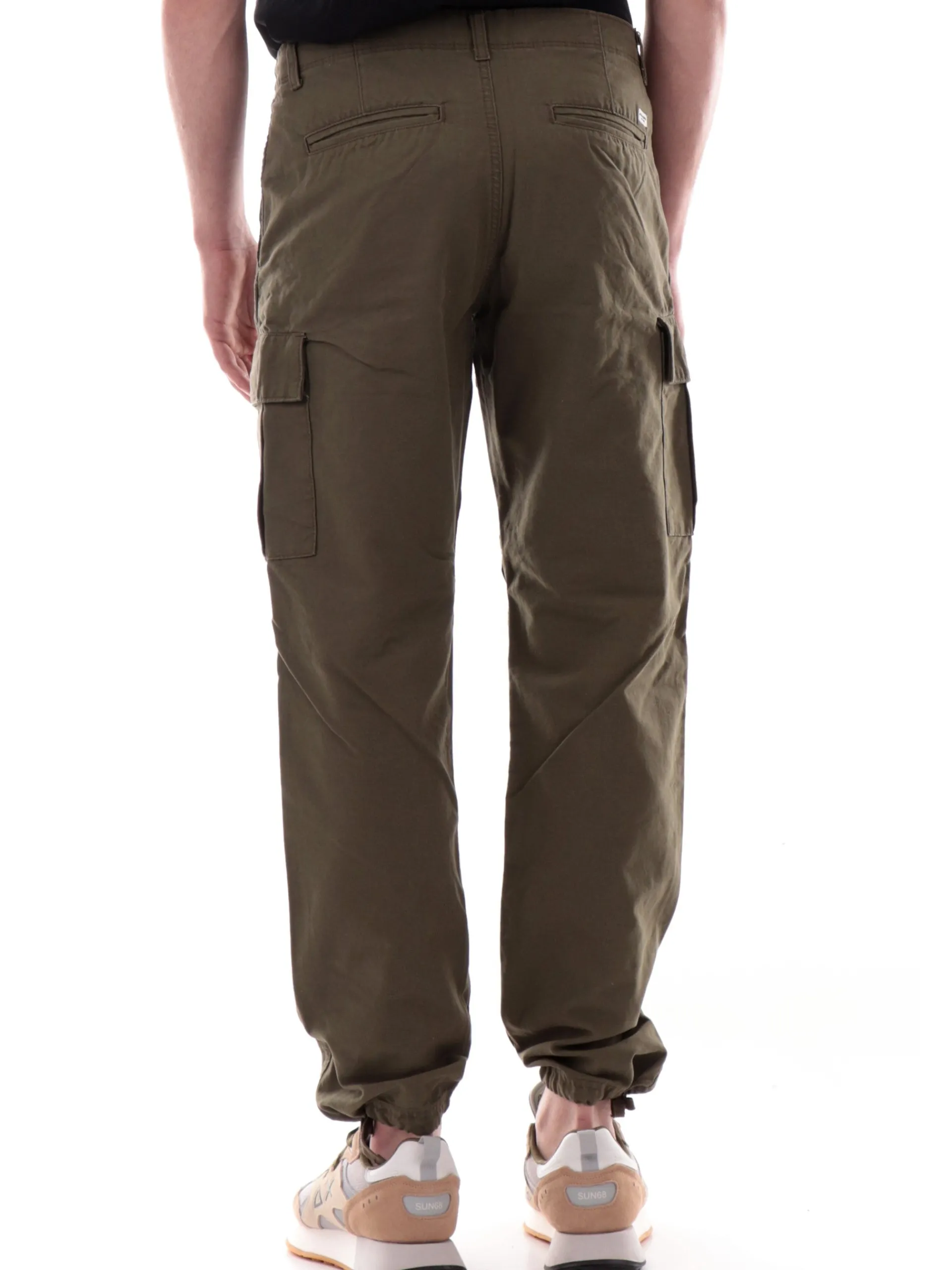 JACK&JONES Pantaloni*Pantaloni cargo Jack Jones verdi da uomo con tasconi 12258150