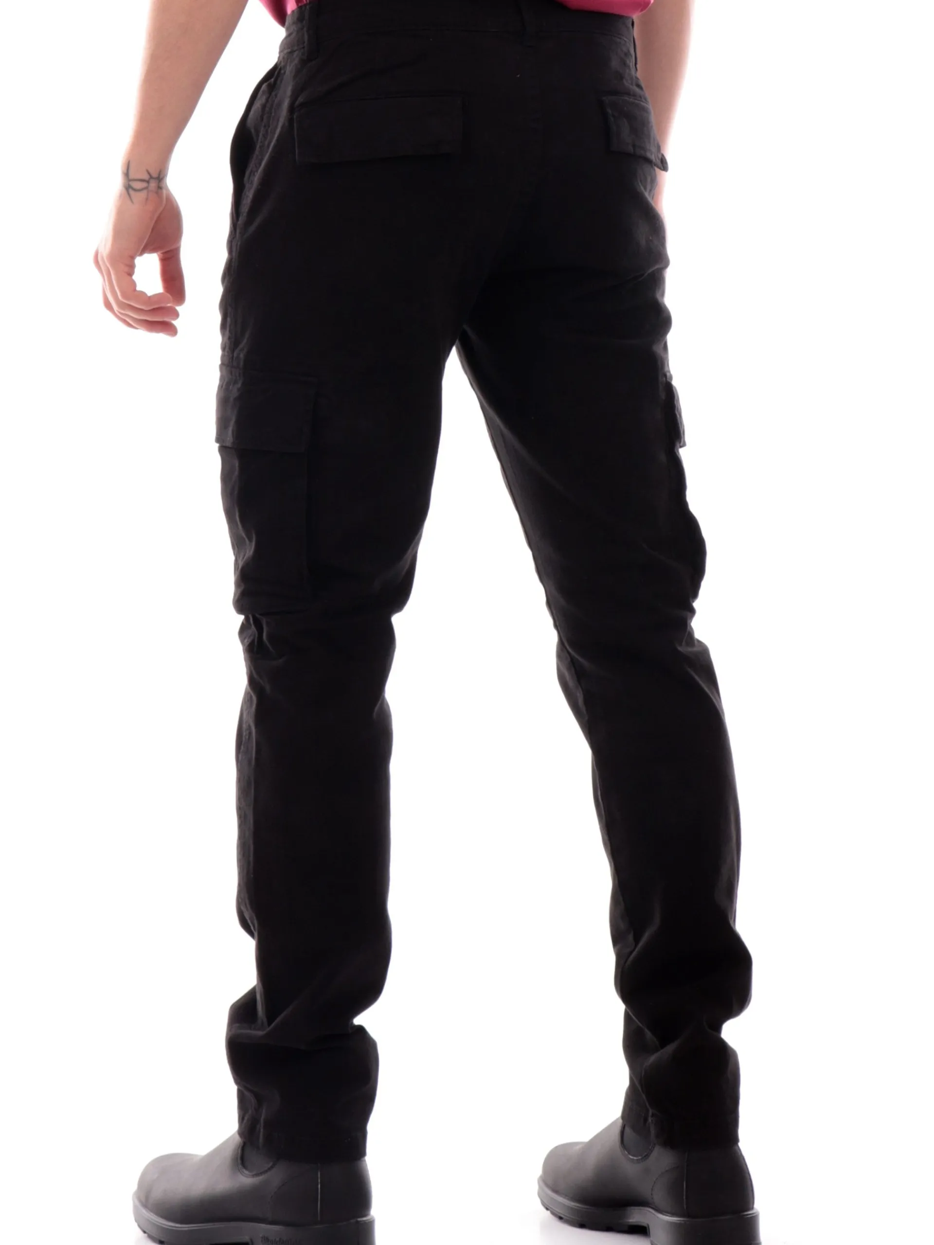 LYLE & SCOTT Pantaloni*Pantaloni cargo Lyle Scott neri da uomo tasconi TR2109ITA