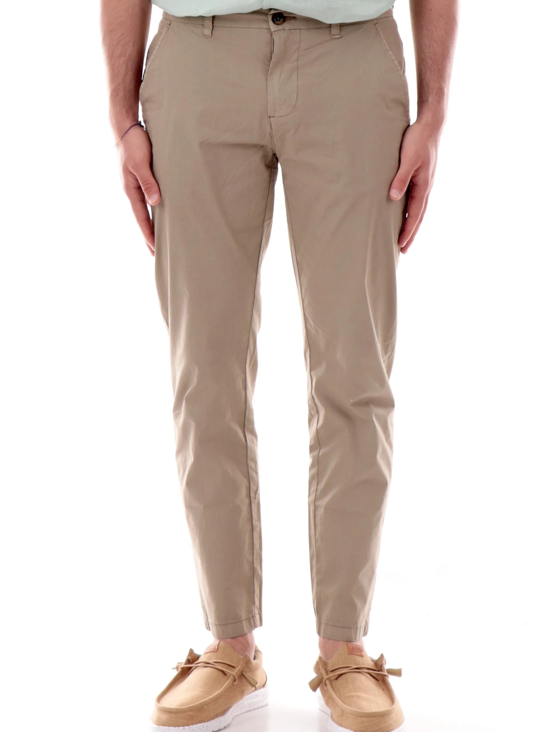 IMPURE Pantaloni*Pantaloni Chino beige da uomo in cotone BLAKE