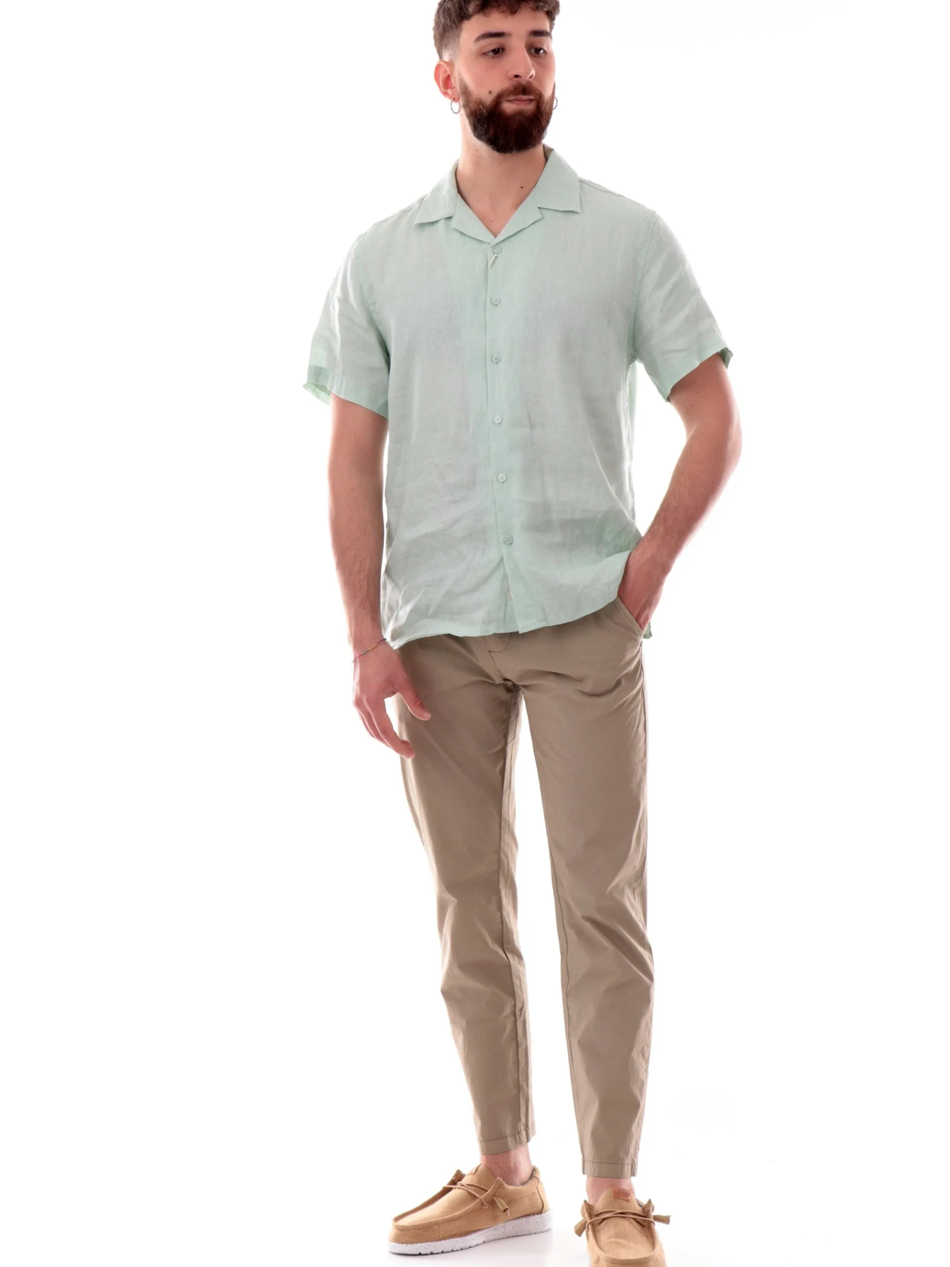IMPURE Pantaloni*Pantaloni Chino beige da uomo in cotone BLAKE
