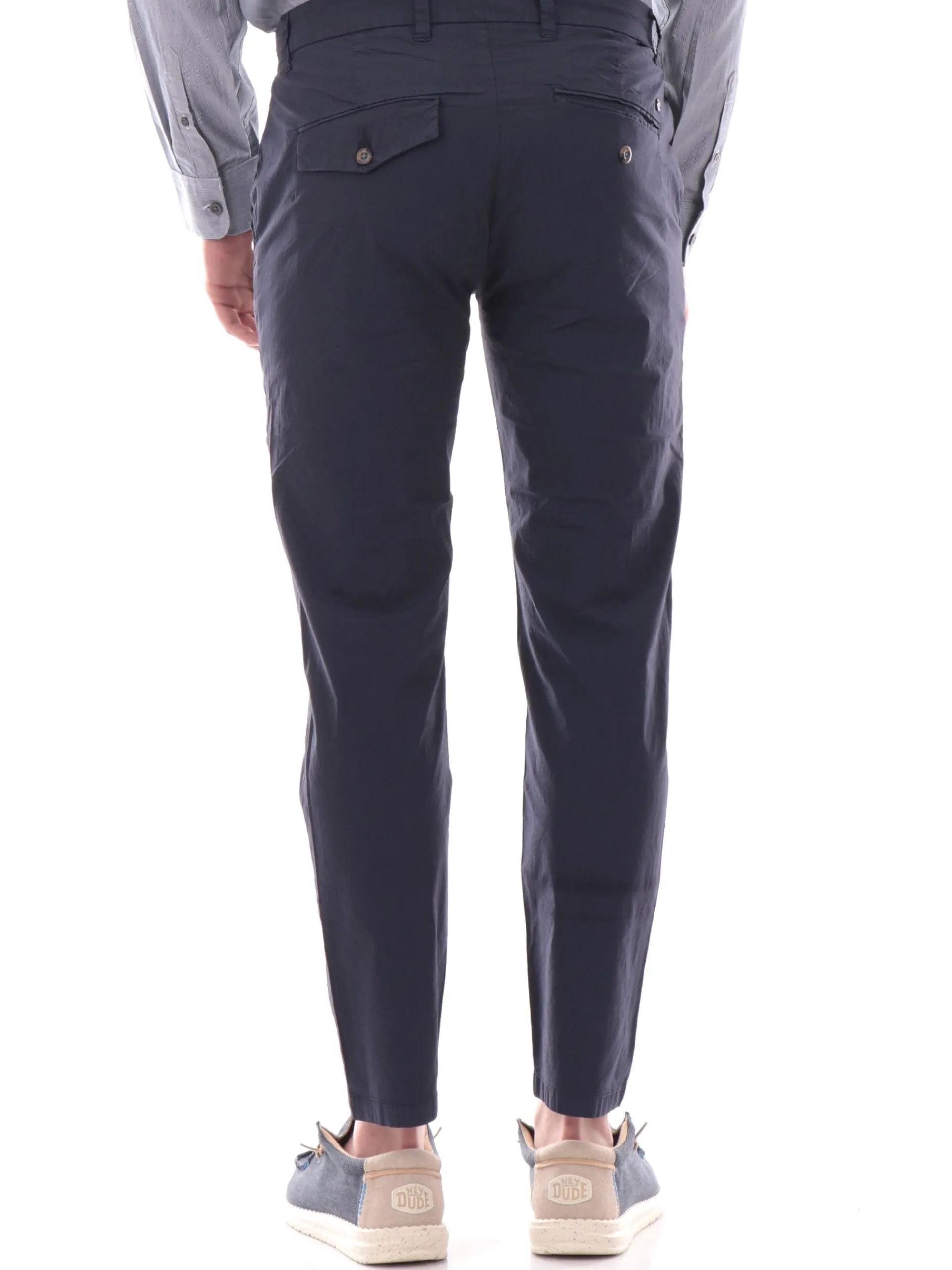 IMPURE Pantaloni*Pantaloni Chino blu da uomo in cotone BLAKE
