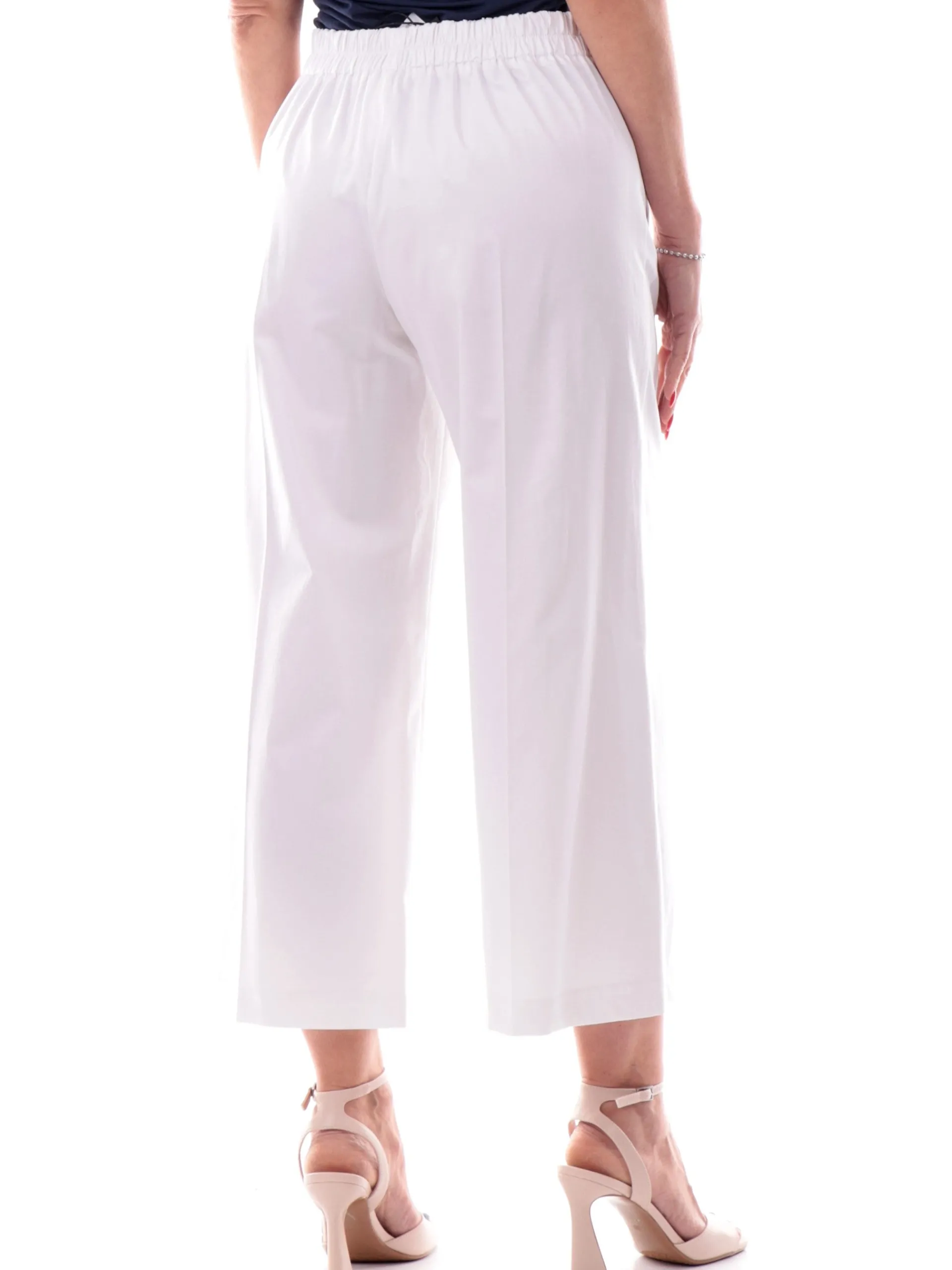 EMME MARELLA Pantaloni*Pantaloni crop bianchi da donna TISBE
