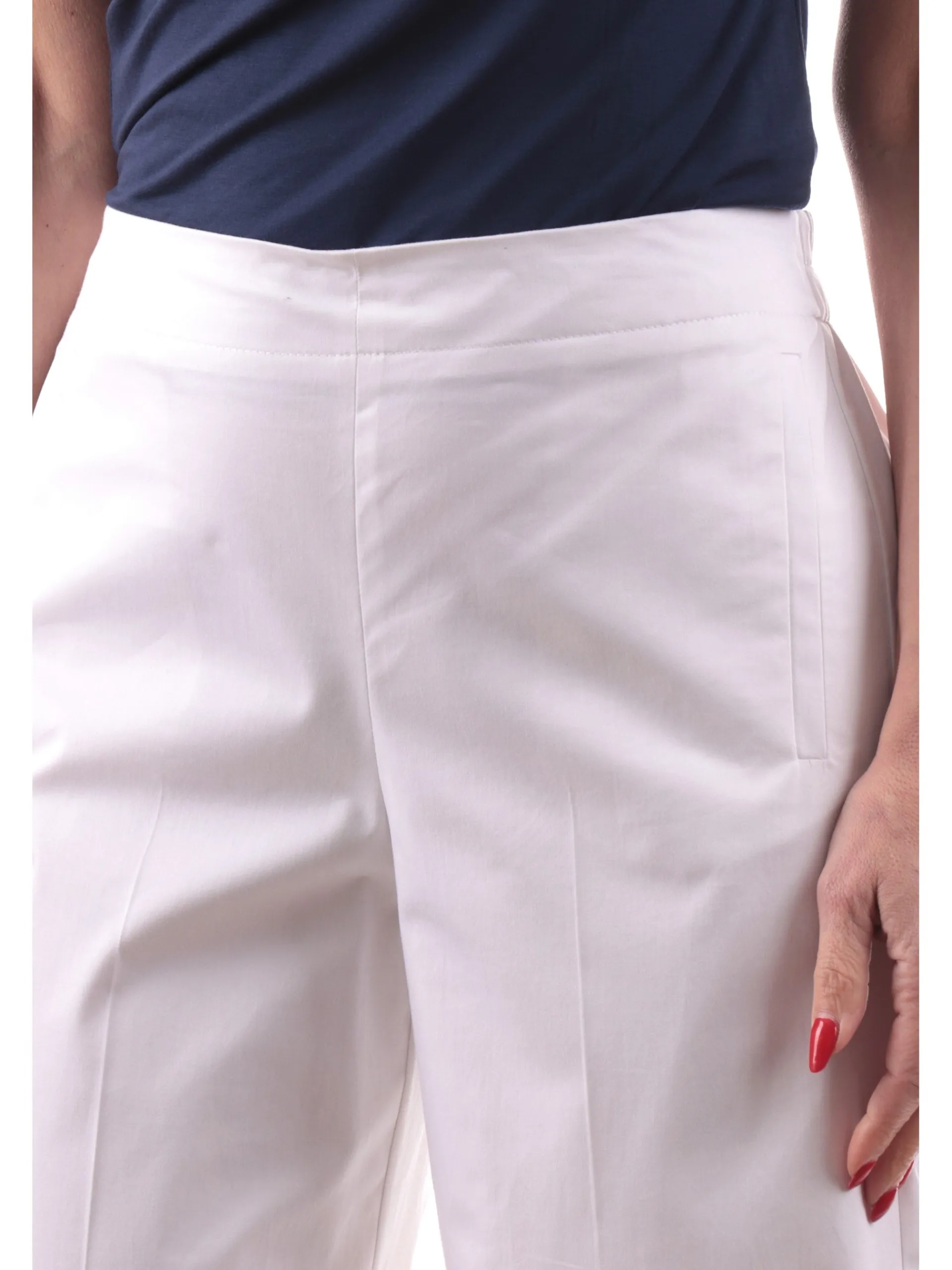 EMME MARELLA Pantaloni*Pantaloni crop bianchi da donna TISBE
