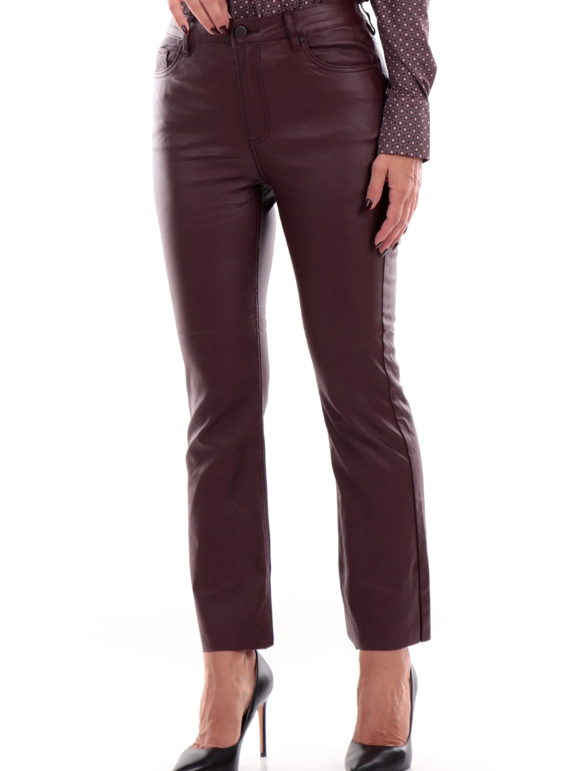 TIFFOSI Pantaloni*Pantaloni crop bordeaux da donna Megan 1004737254