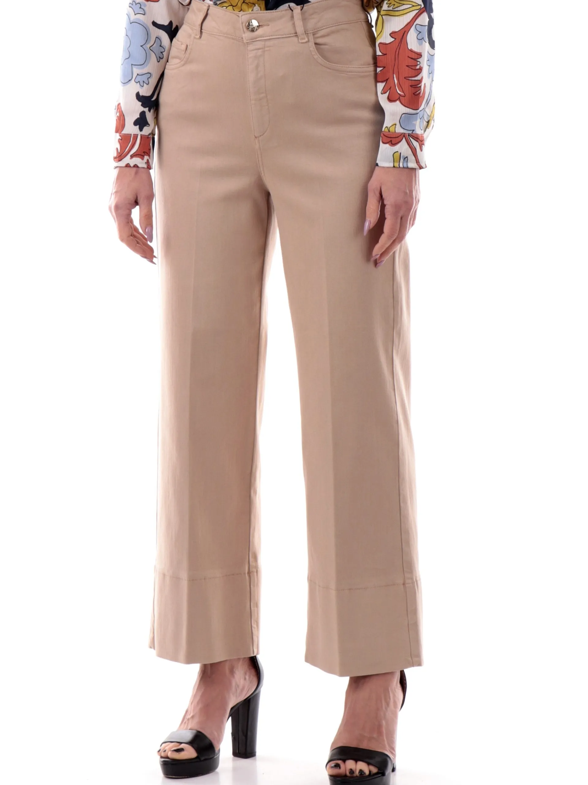 EMME MARELLA Pantaloni*Pantaloni beige da donna a palazzo DISPLAY