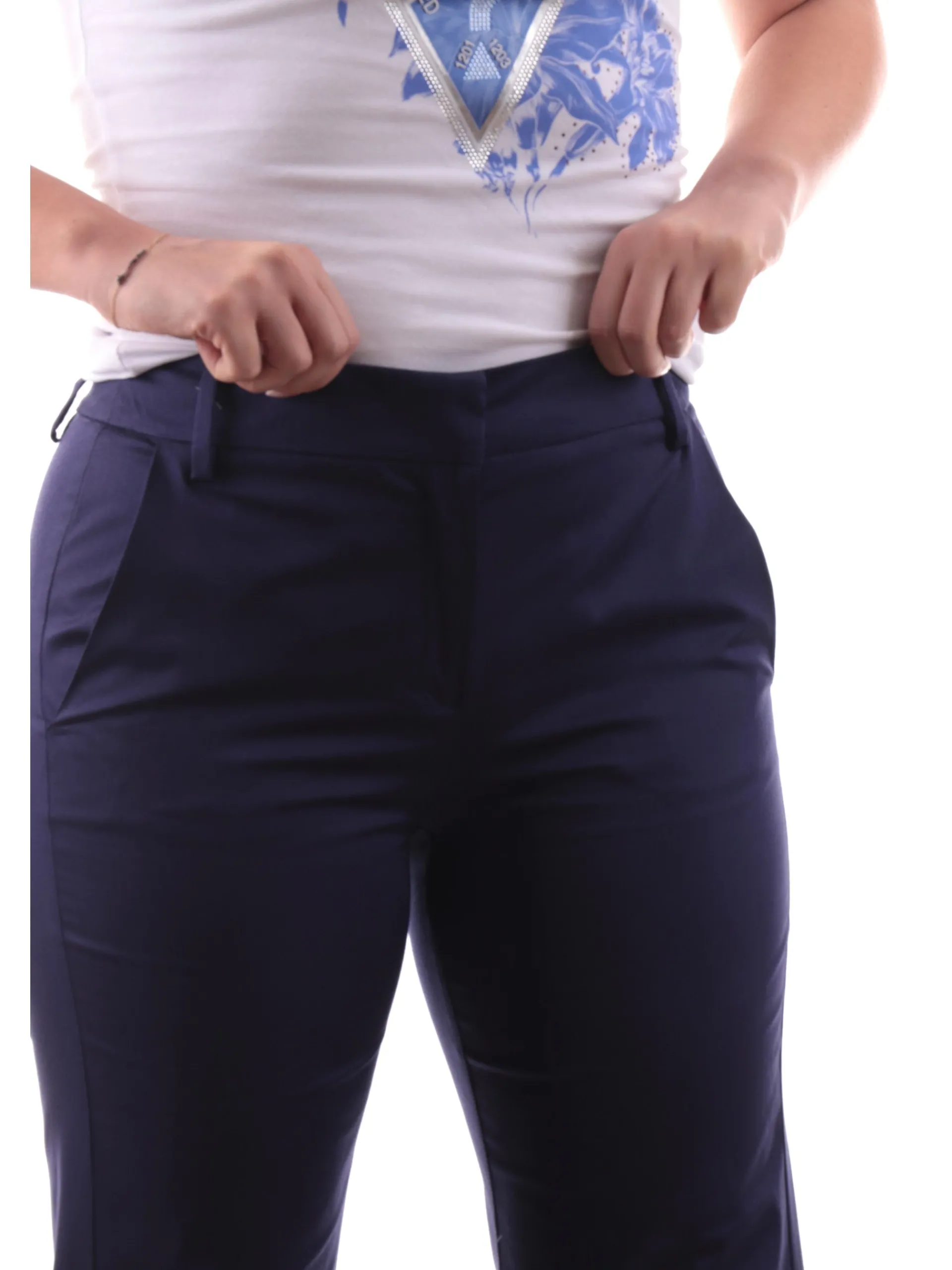 EMME MARELLA Pantaloni*Pantaloni blu da donna chino footing