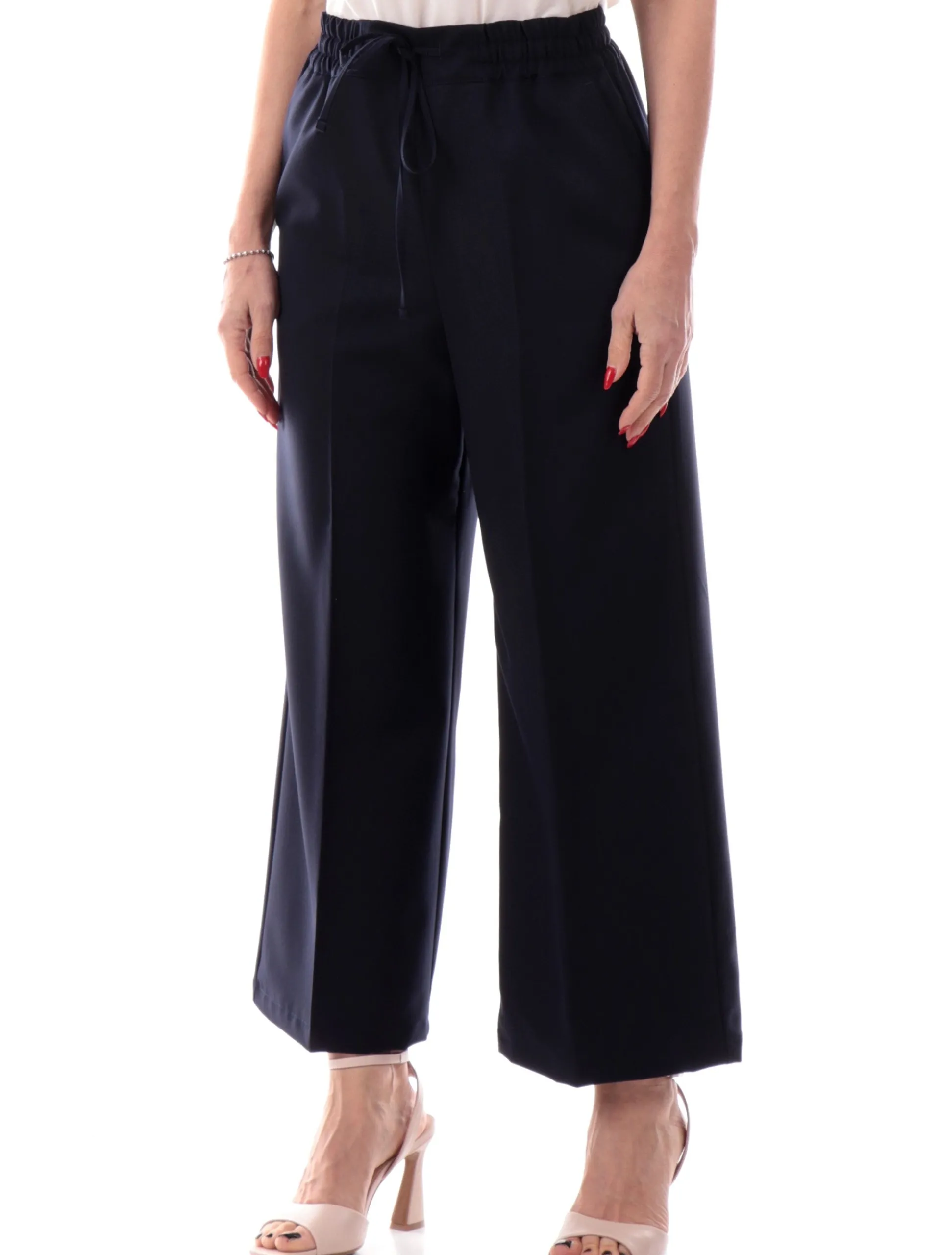 EMME MARELLA Pantaloni*Pantaloni Chino blu da donna in viscosa IPOTESI