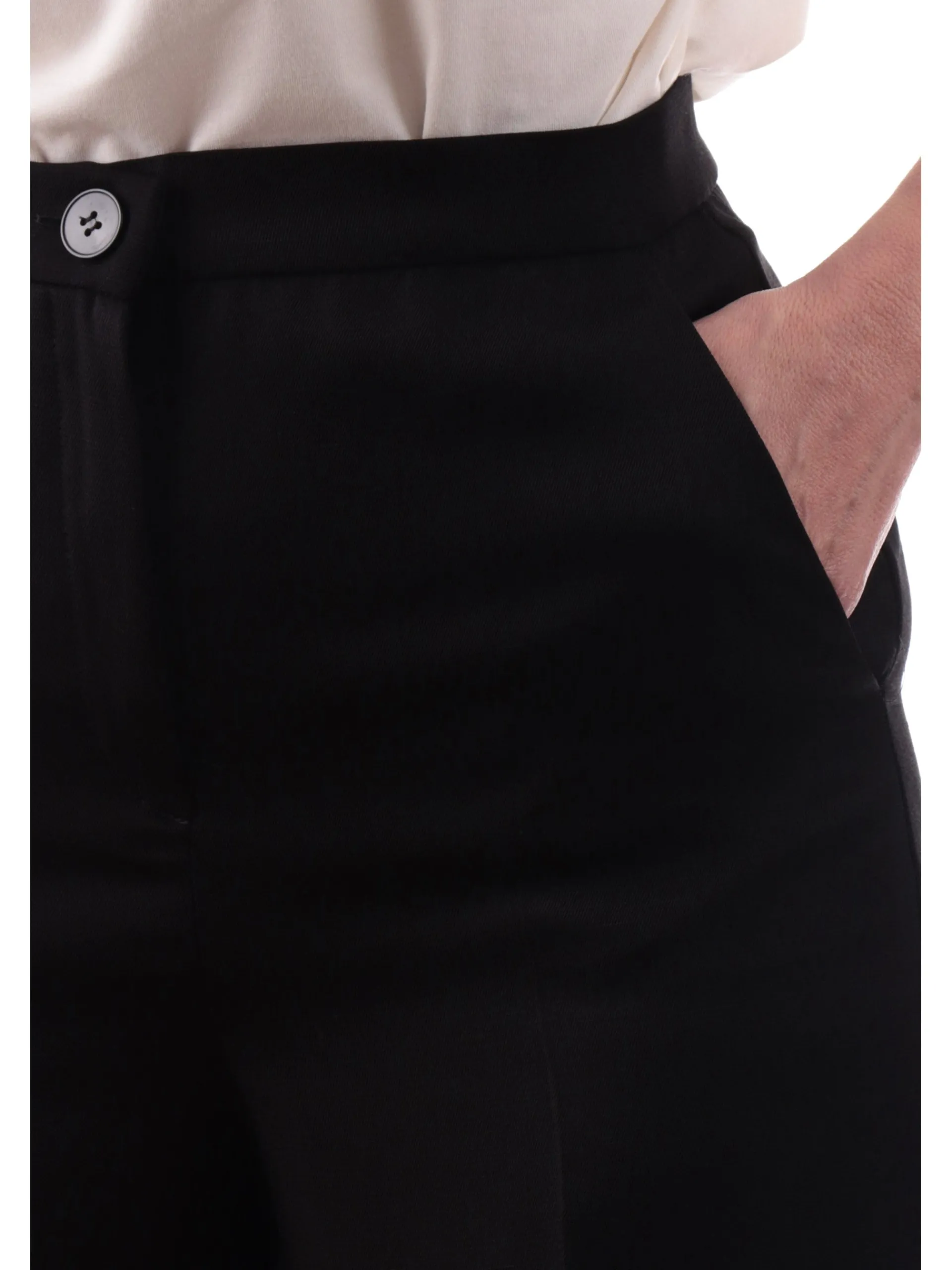 EMME MARELLA Pantaloni*Pantaloni Flare blu da donna lino ELETTRA2