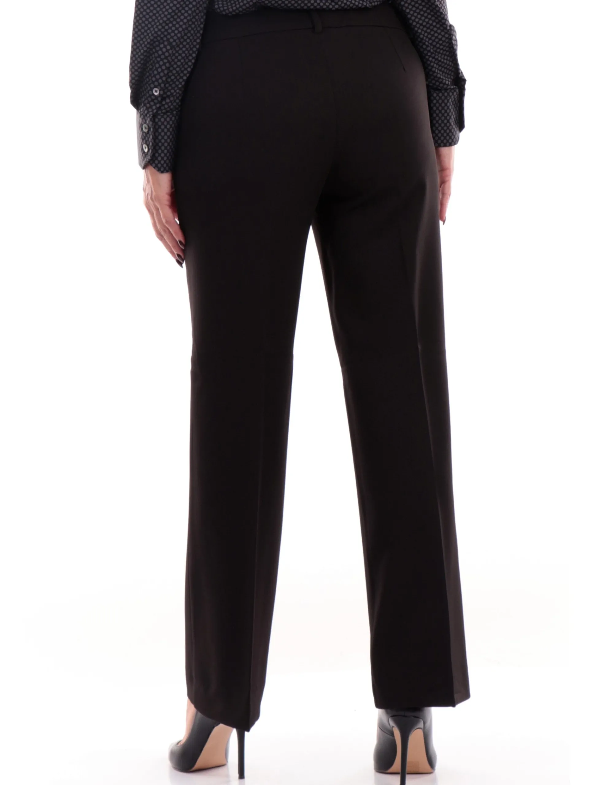 EMME MARELLA Pantaloni*Pantaloni neri da donna palazzo EFEBO