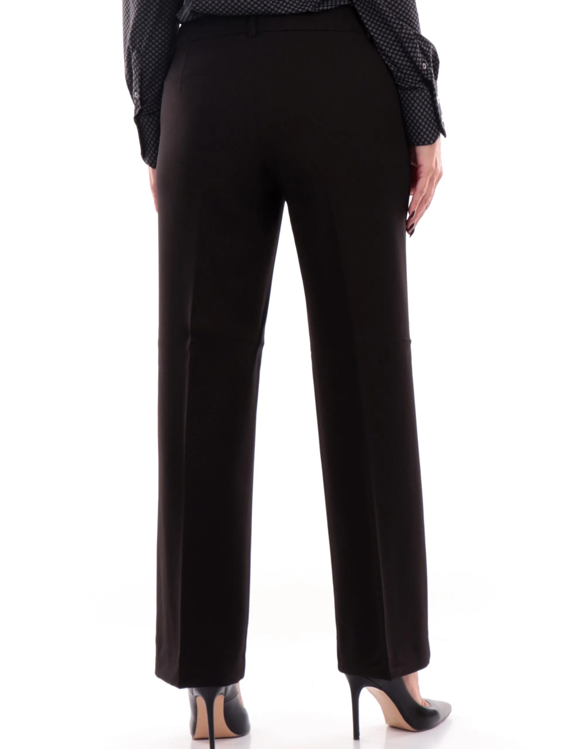 EMME MARELLA Pantaloni*Pantaloni neri da donna palazzo EFEBO