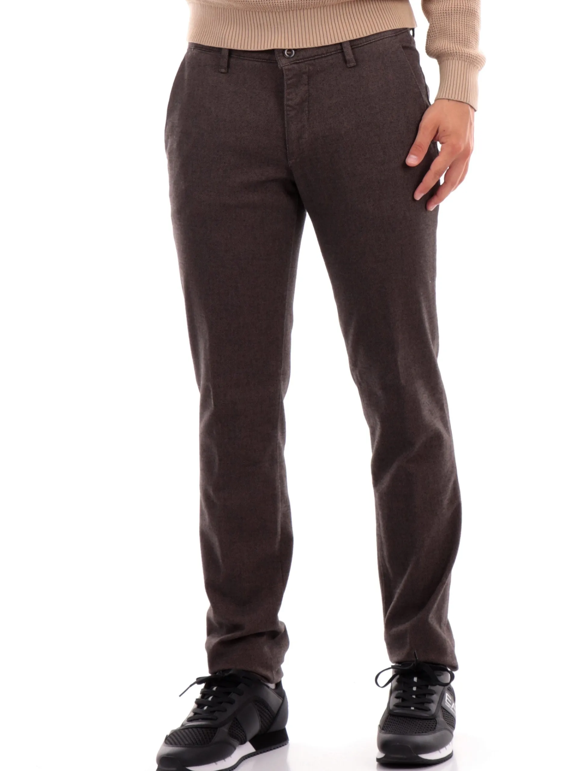FOUR.TEN Pantaloni*Pantaloni Fourten grigi da uomo Chinos melange 224194000