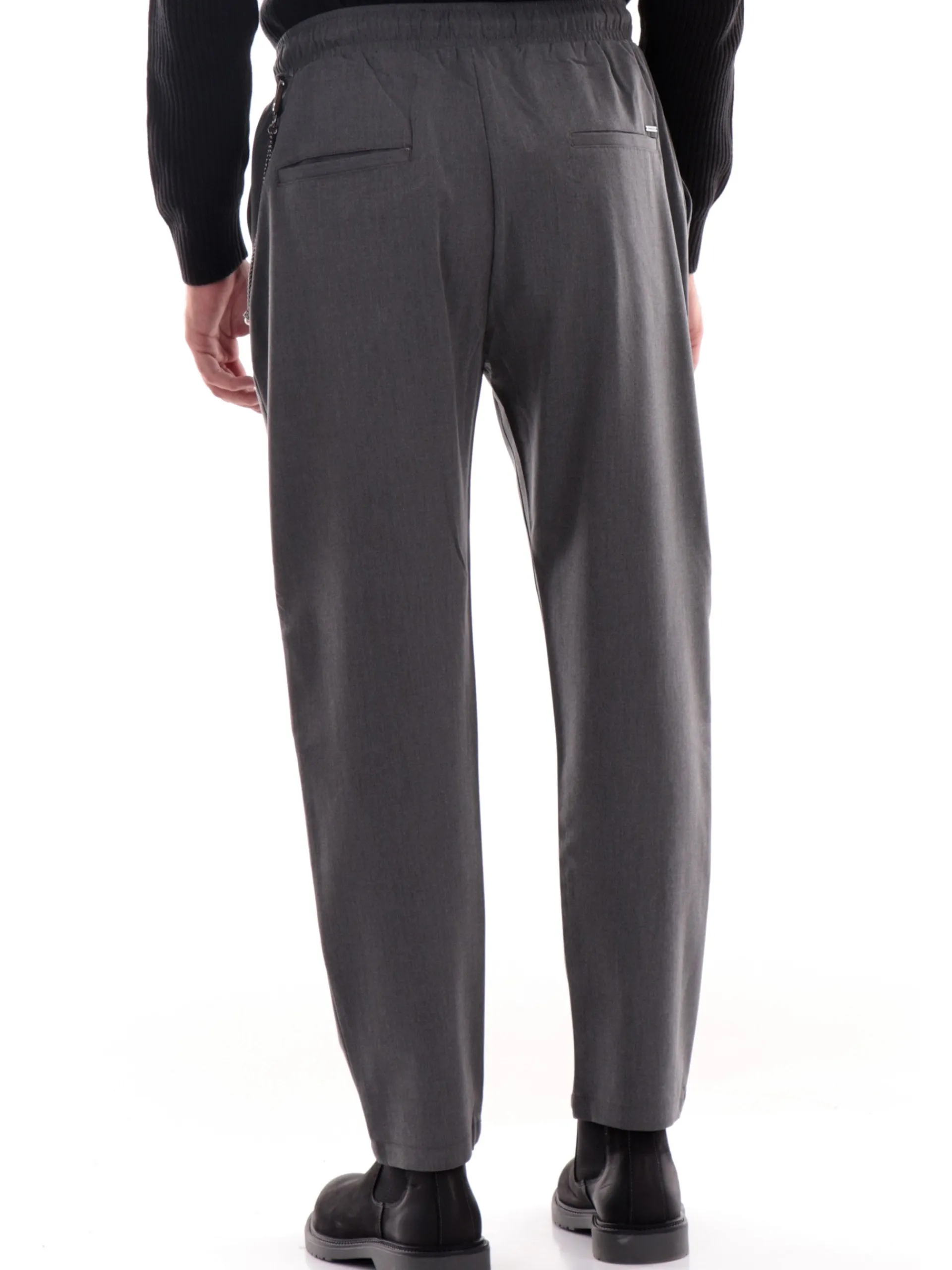 GIANNI LUPO Pantaloni*Pantaloni grigi da uomo Leonard con laccio GL5107BDF24